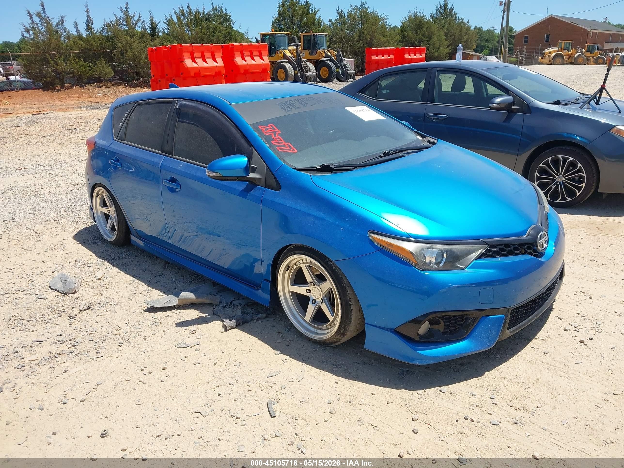 2016 Scion iM, VIN JTNKARJE1GJ515903 — Rear end