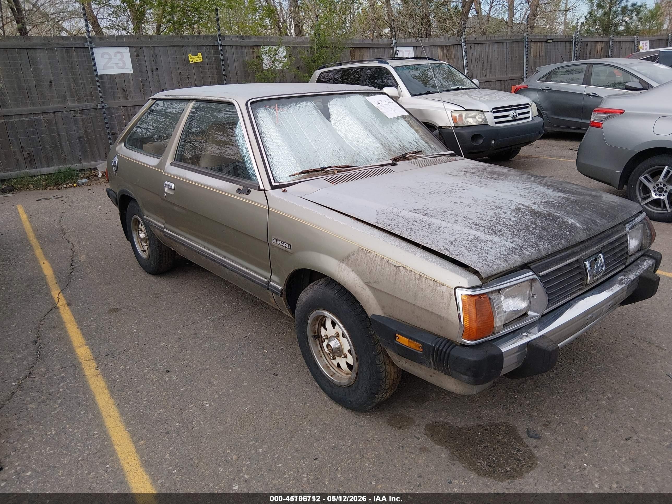 1981 Subaru GL, VIN JF2AF53B6BE124309 — Фото с аукциона 1 of 5