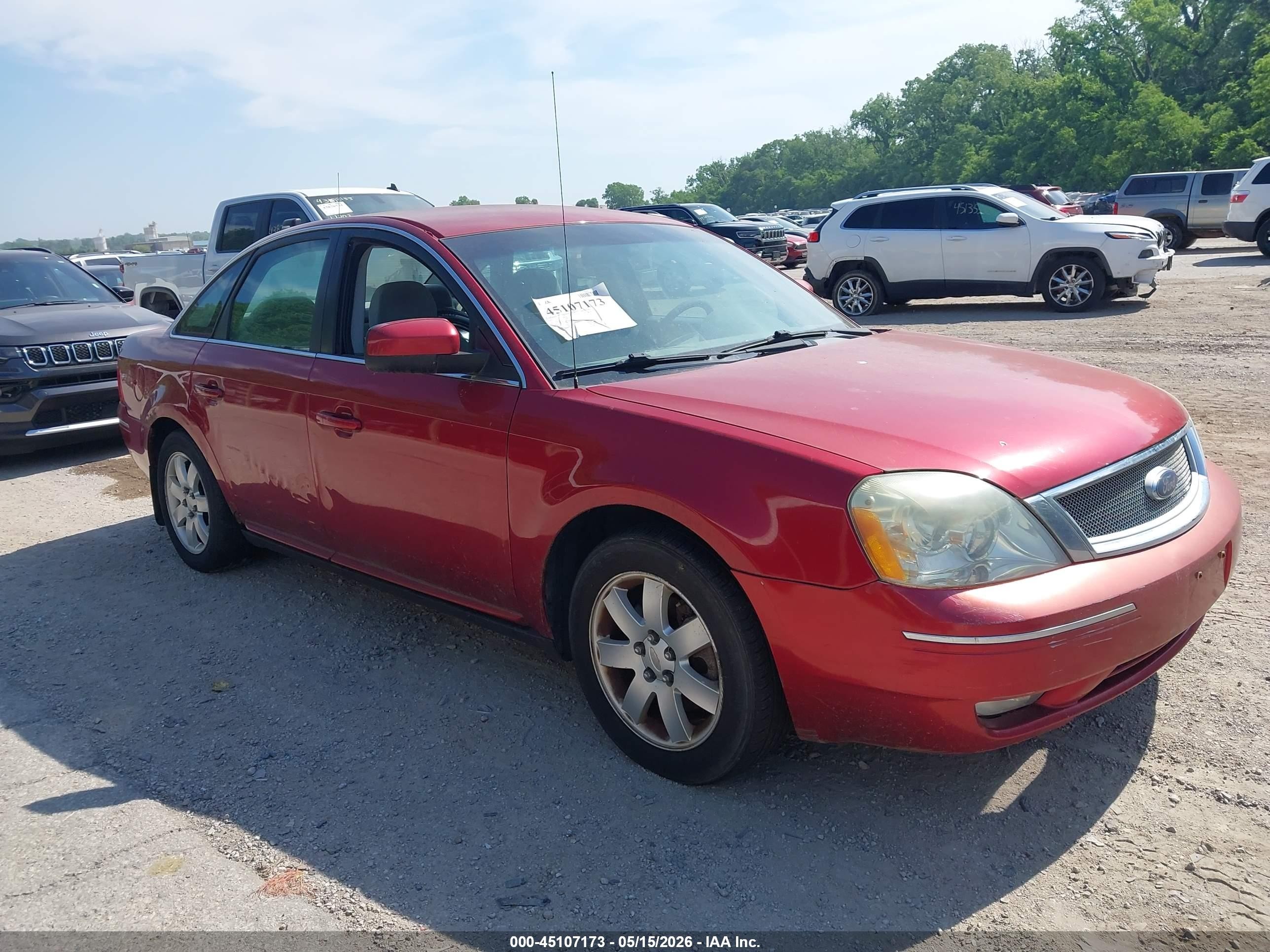 2007 Ford Five Hundred SEL, VIN 1FAHP24177G119104 — Rear end