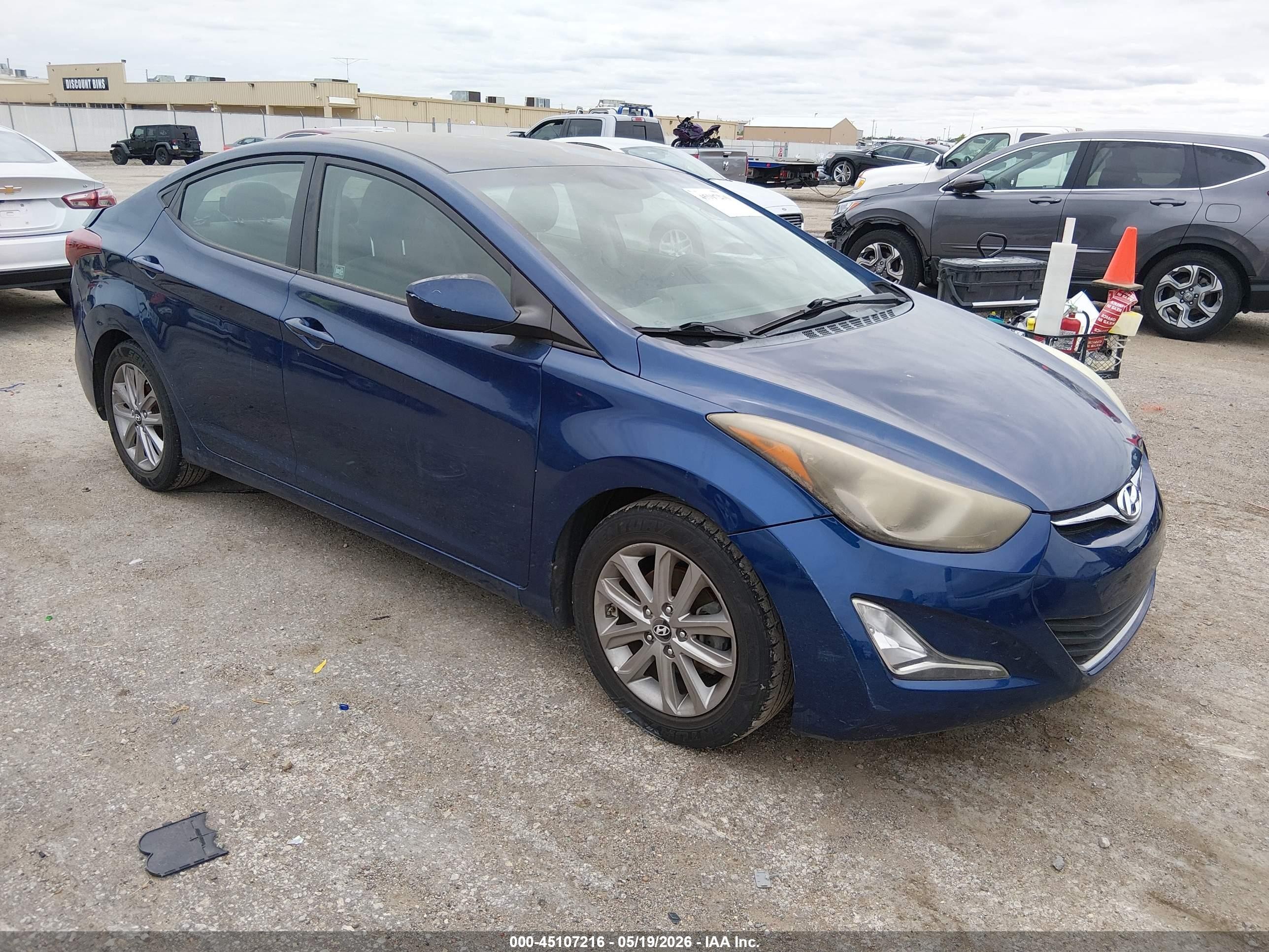 2016 Hyundai Elantra SE, VIN 5NPDH4AE0GH659141 — Normal wear