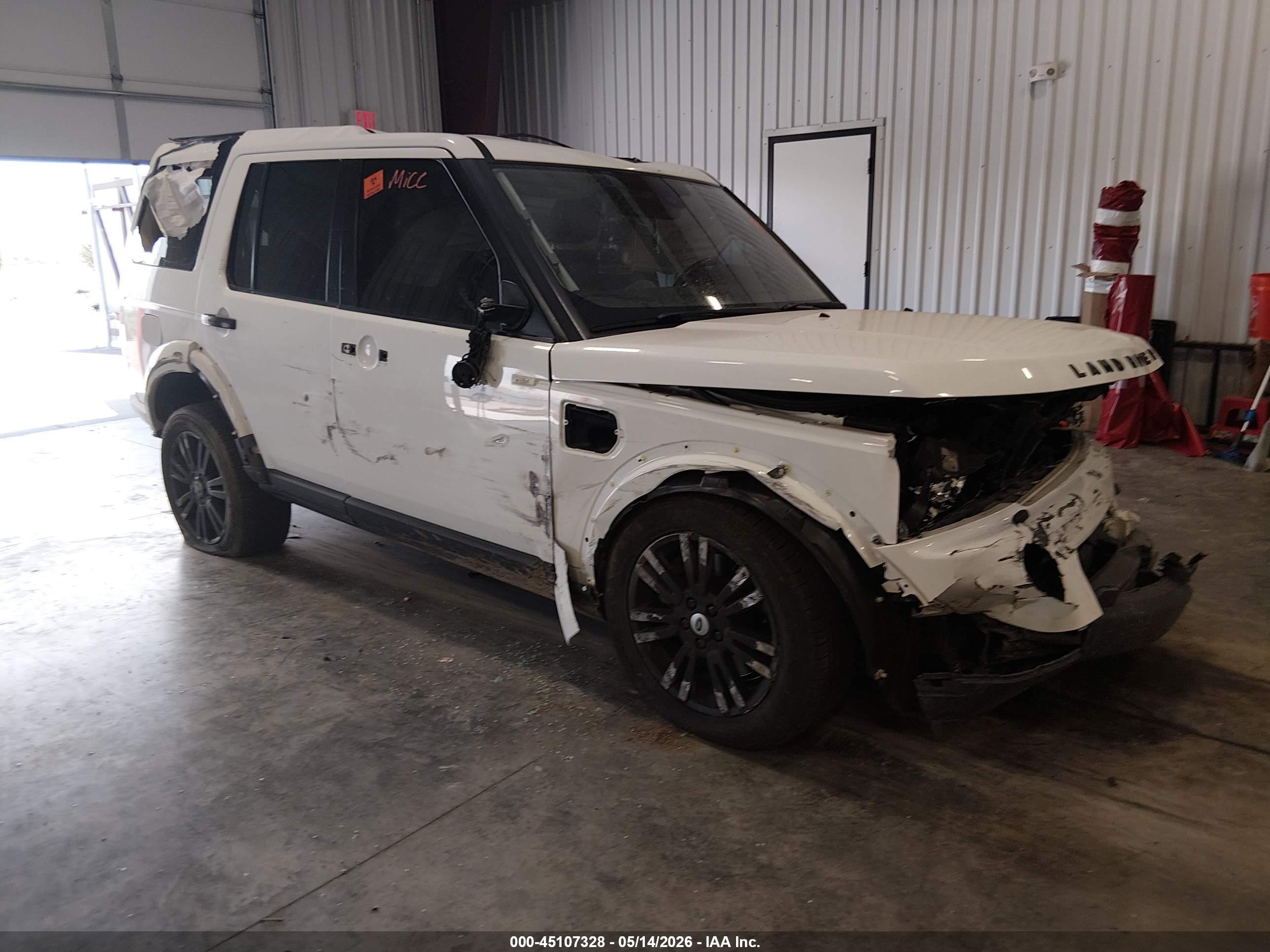 2011 Land Rover LR4 HSE, VIN SALAG2D4XBA553365 — Biohazard / chemical