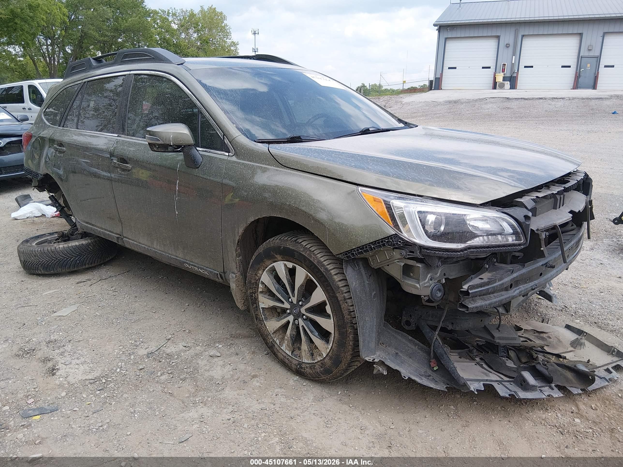 2016 Subaru Outback Limited, VIN 4S4BSENC9G3238632 — Front end