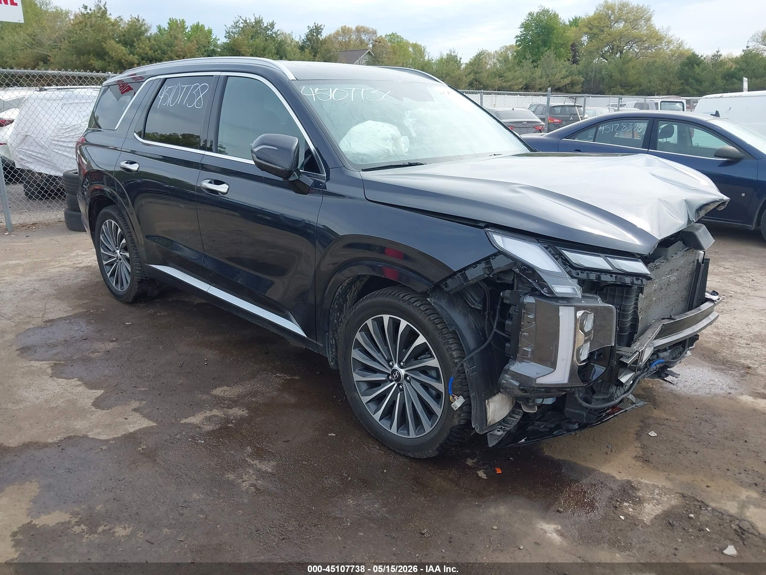 2024 Hyundai Palisade Calligraphy, VIN KM8R7DGE7RU691458 — Front end