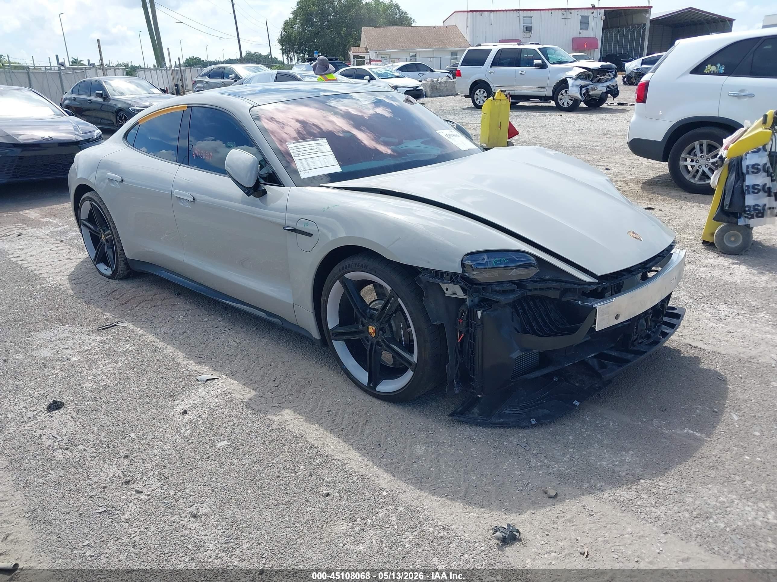 2022 Porsche Taycan Turbo, VIN WP0AC2Y14NSA54727 — Front end