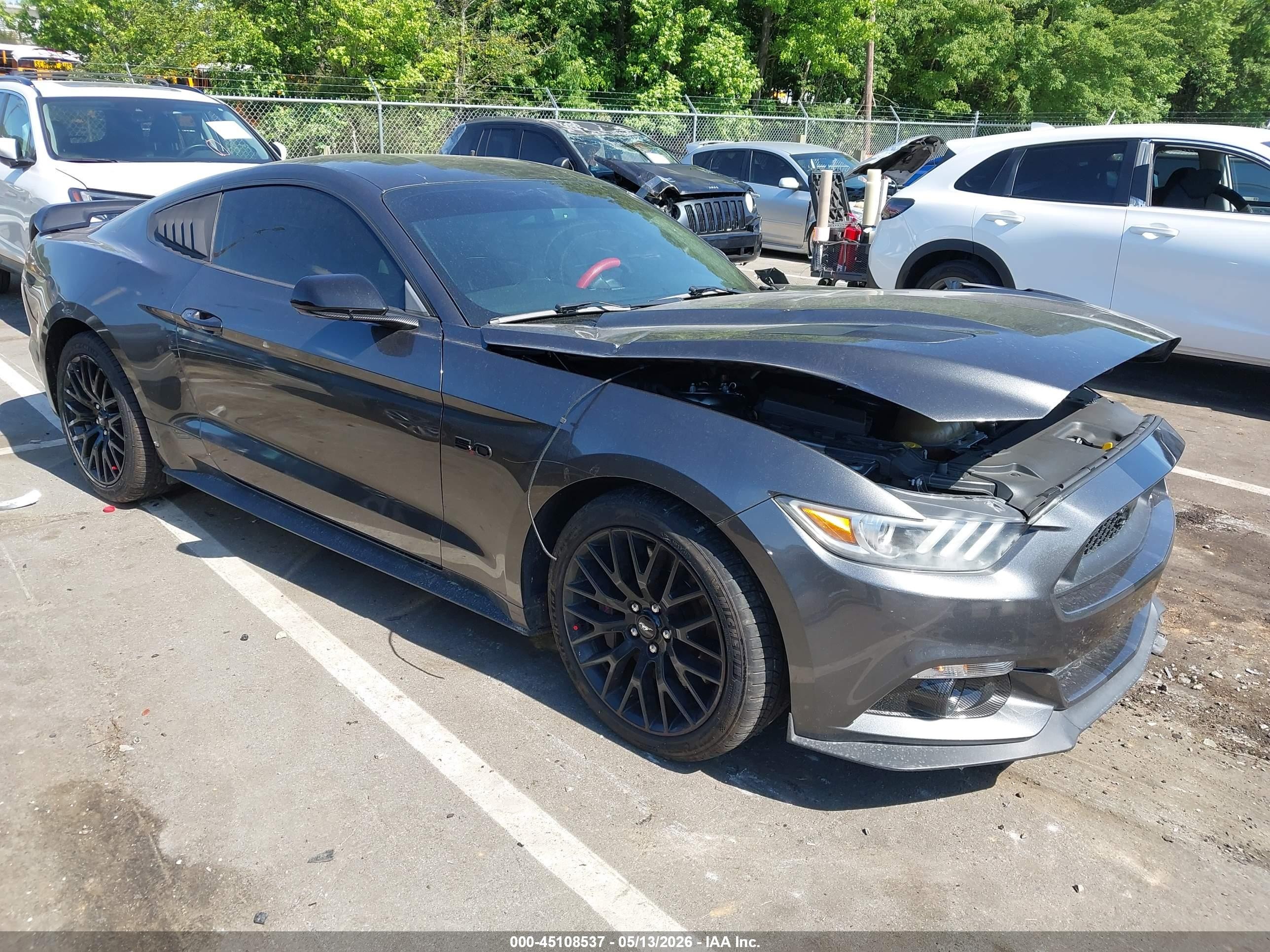 2015 Ford Mustang GT Premium, VIN 1FA6P8CF1F5406553 — Front end