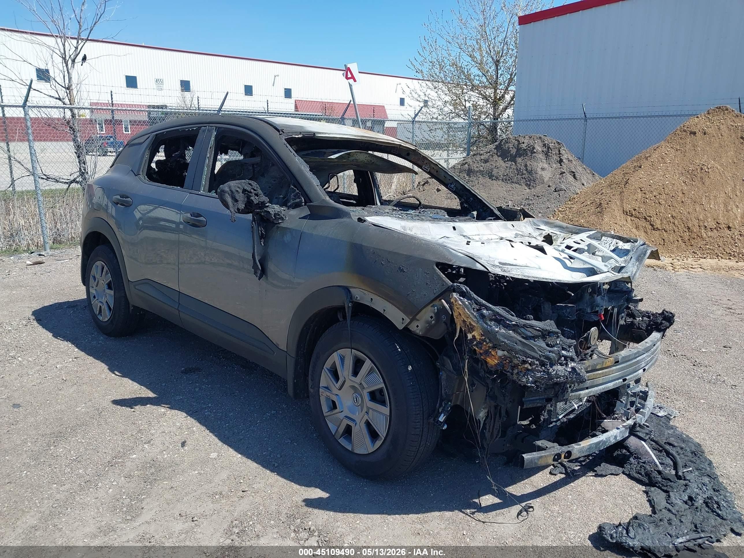 2025 Nissan Kicks S, VIN 3N8AP6BB7SL366470 — Interior fire