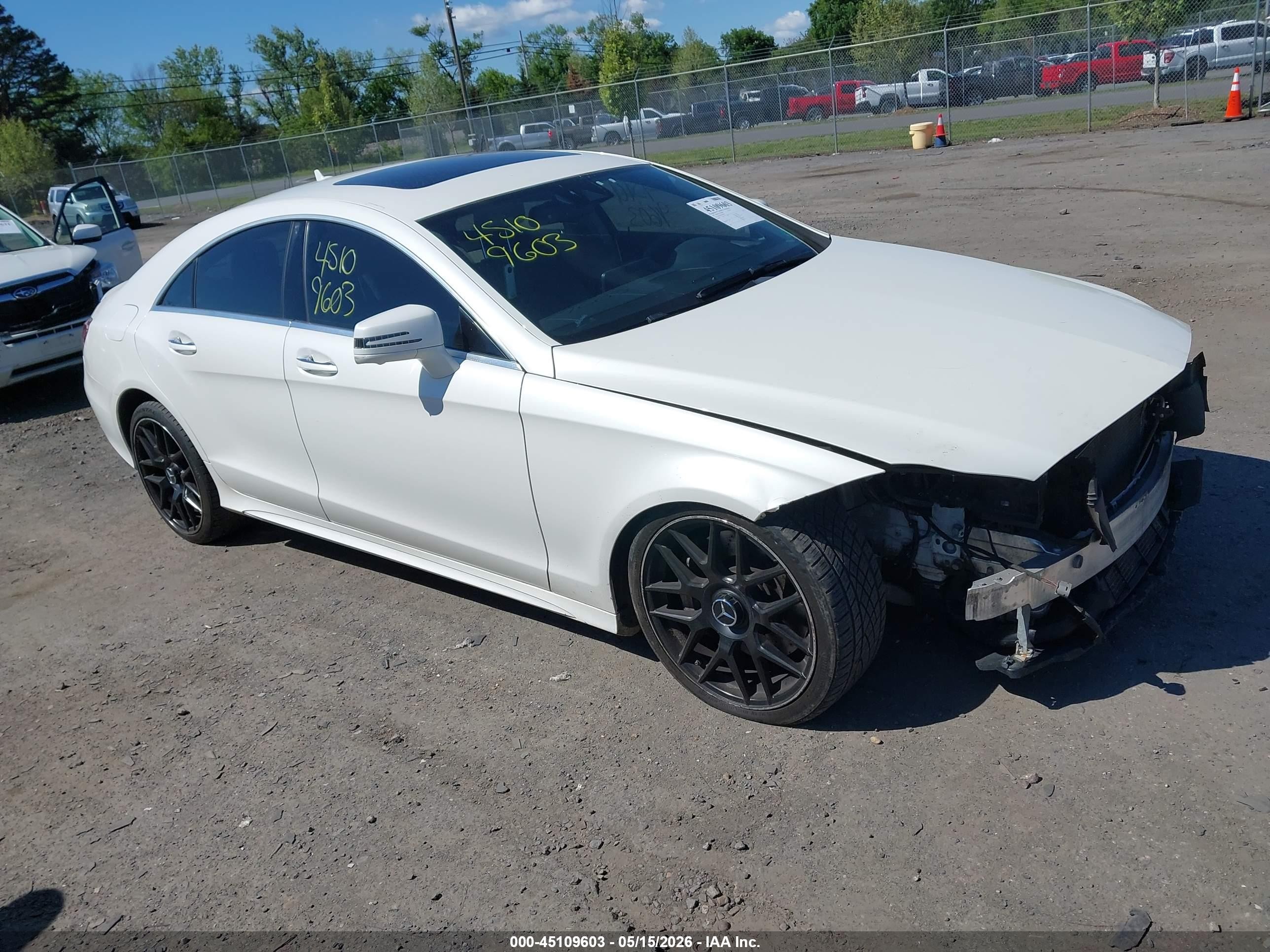 2017 Mercedes-Benz CLS 550, VIN WDDLJ9BB8HA189764 — Front end