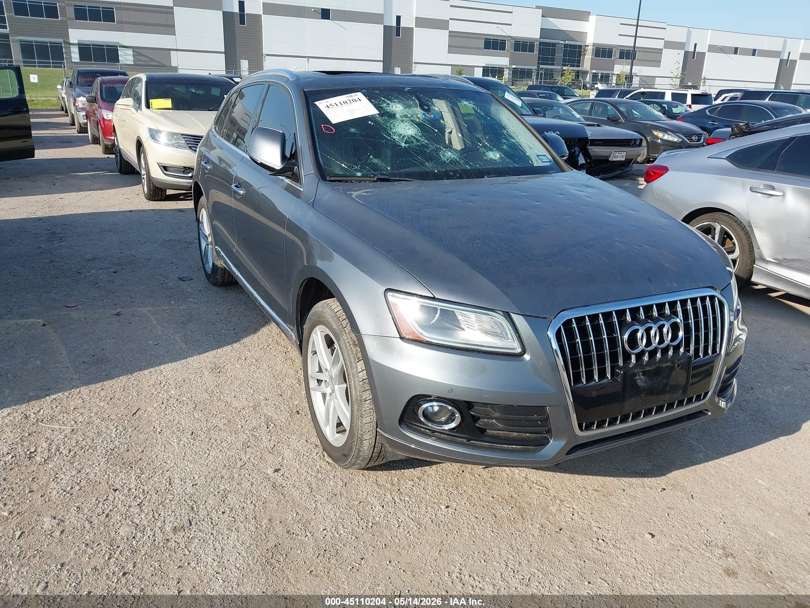 2016 Audi Q5 Premium Plus, VIN WA1L2AFP4GA027301 — Hail