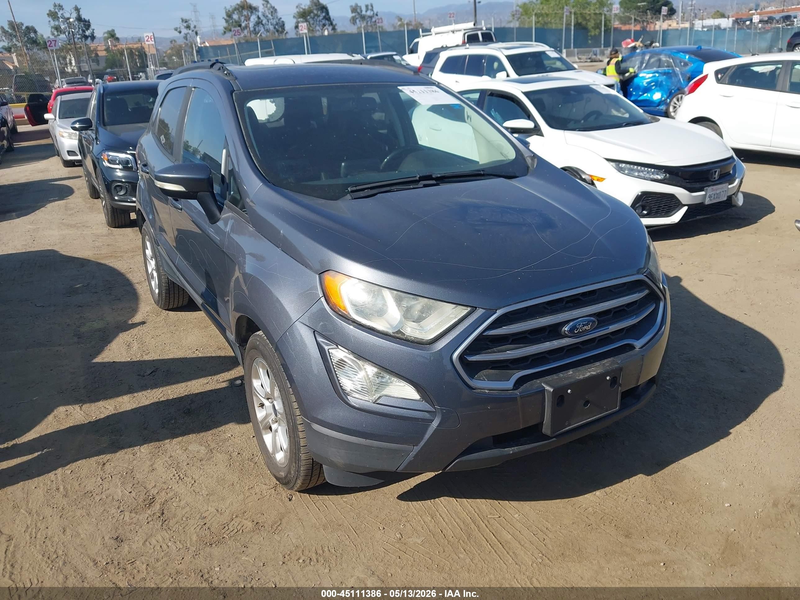 2019 Ford EcoSport SE, VIN MAJ3S2GE1KC272357 — Vandalism