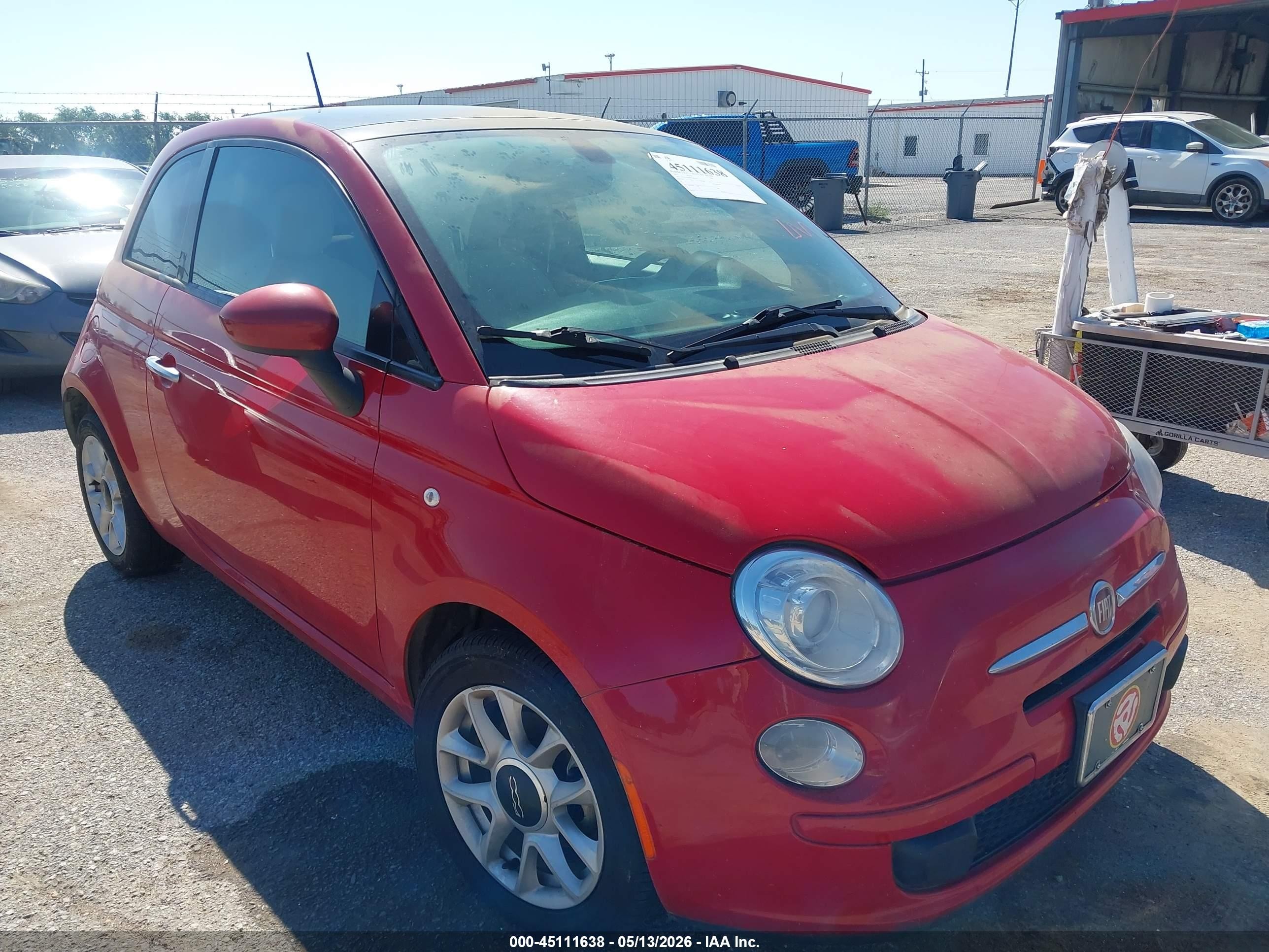 2017 FIAT 500 Pop, VIN 3C3CFFKR6HT586328 — Normal wear