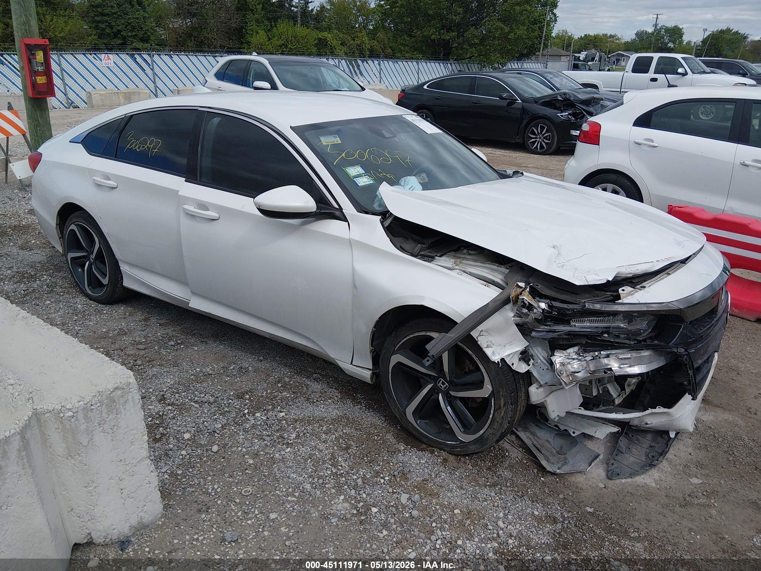2020 Honda Accord Sport, VIN 1HGCV1F39LA139050 — Front end