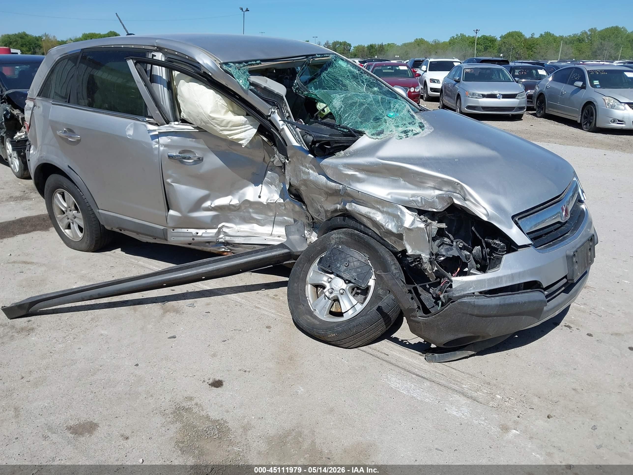 2008 Saturn VUE XE, VIN 3GSCL33P18S691904 — Опрокидывание