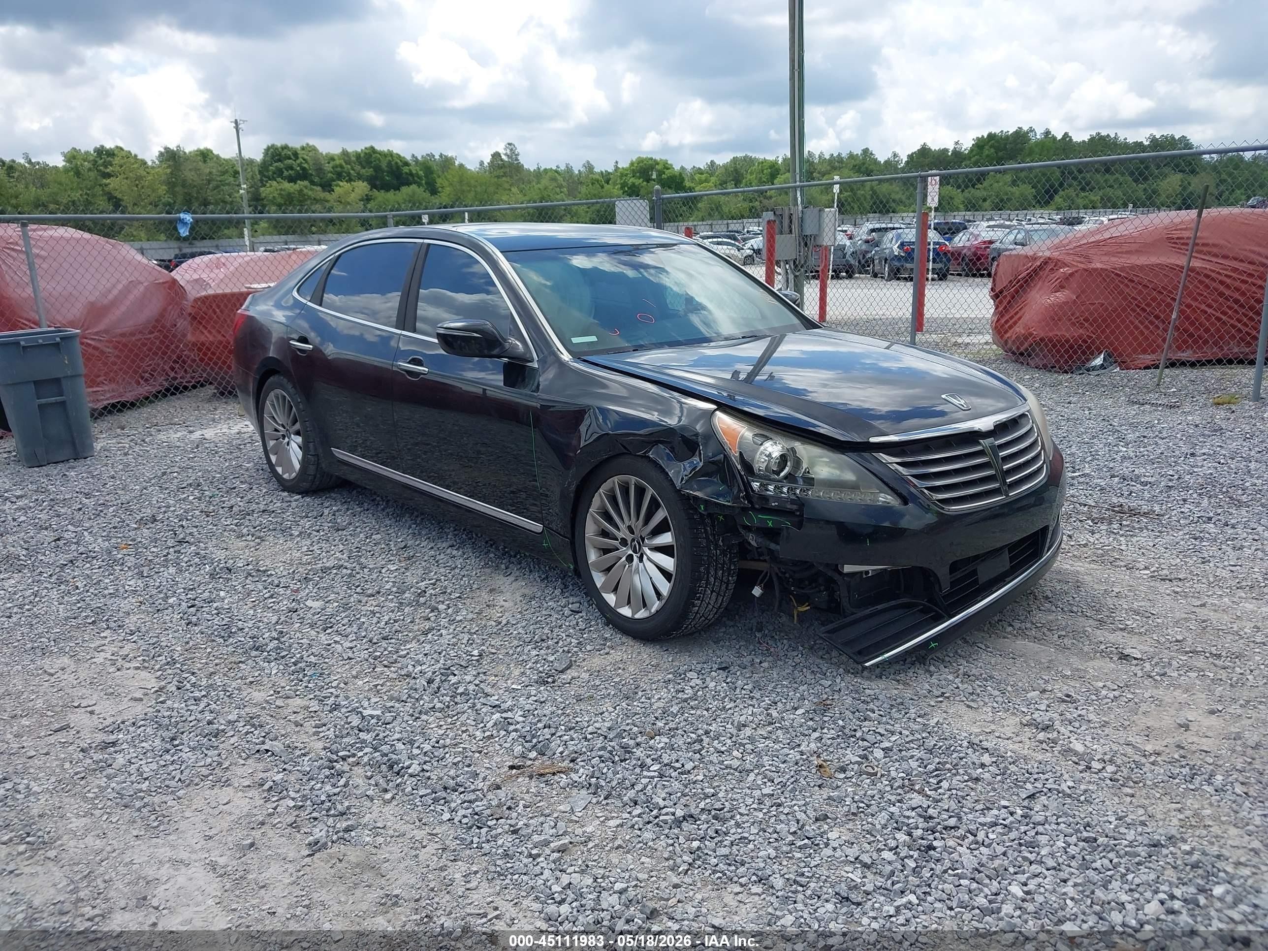 2014 Hyundai Equus Signature, VIN KMHGH4JH7EU086907 — Front end