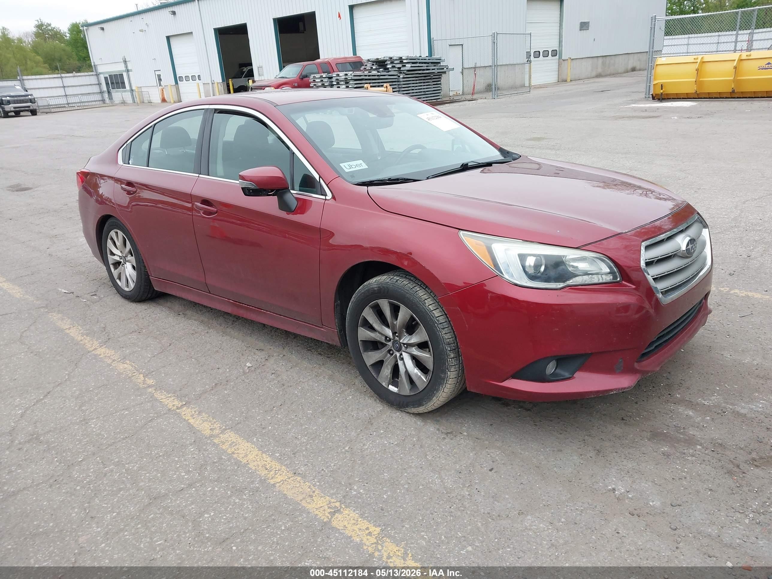 2017 Subaru Legacy Premium, VIN 4S3BNAF61H3046362 — Rear end