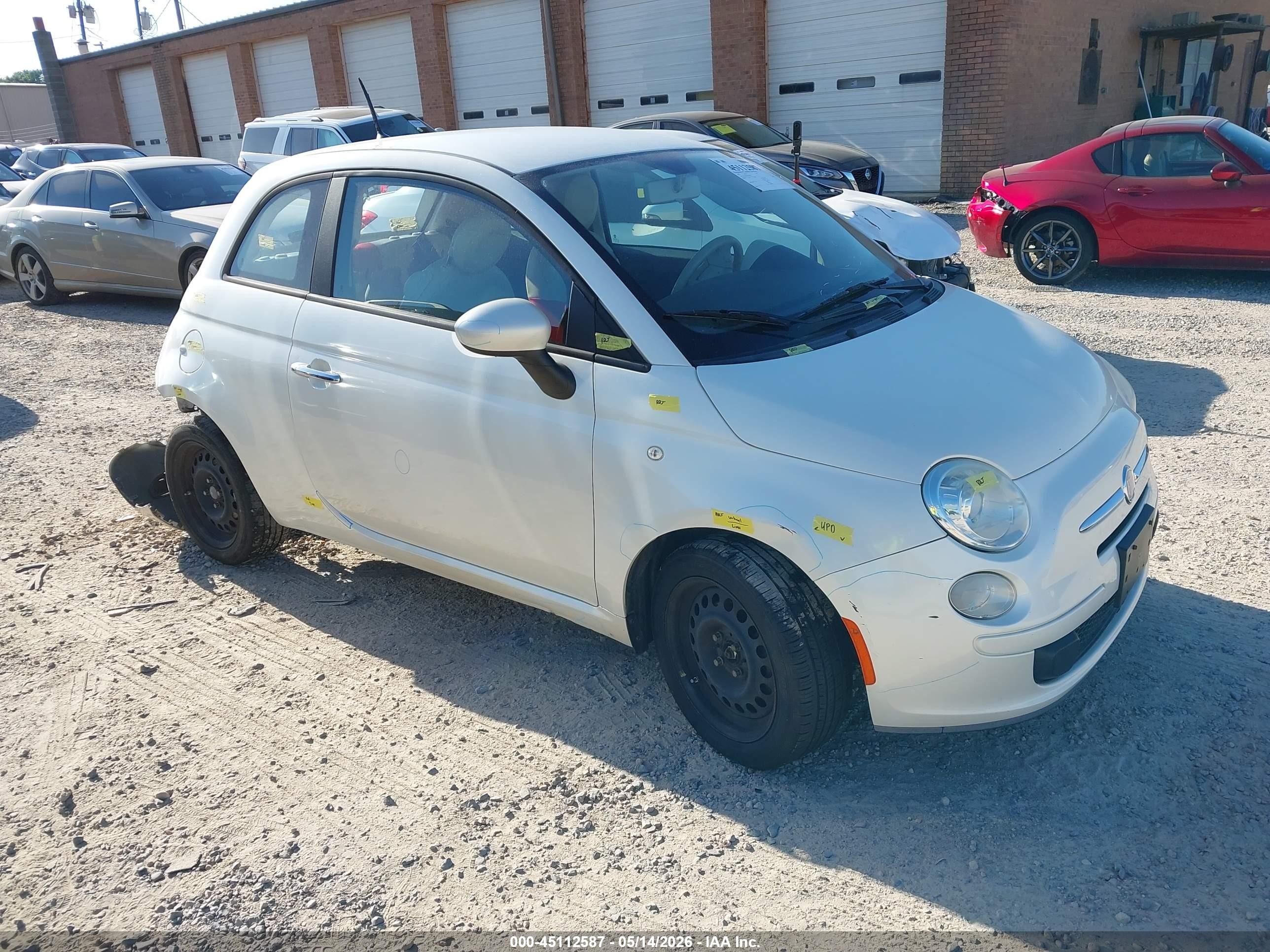 2012 FIAT 500 Pop, VIN 3C3CFFAR6CT330300 — Rear end