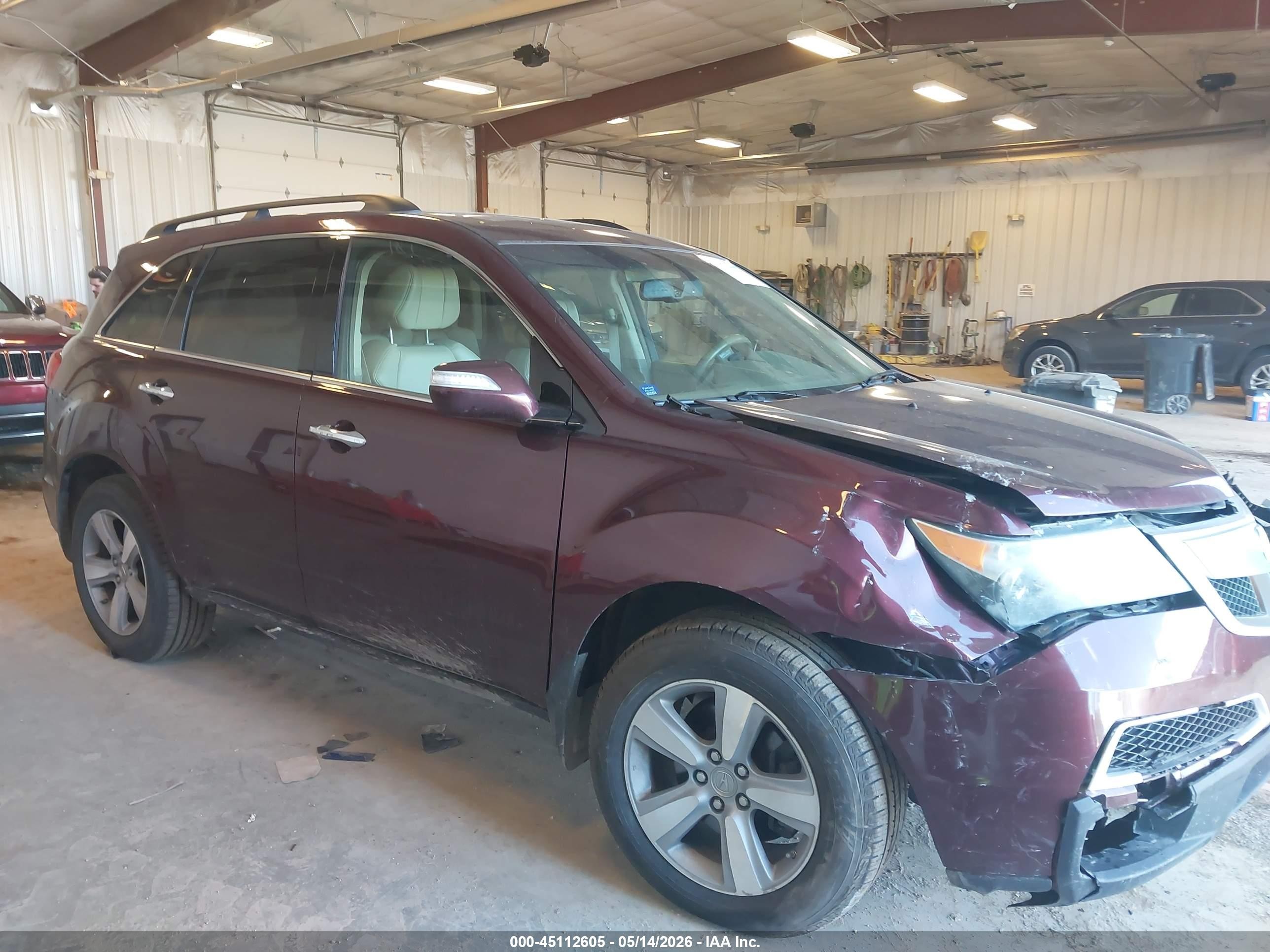 2012 Acura MDX Technology, VIN 2HNYD2H35CH512459 — Front end