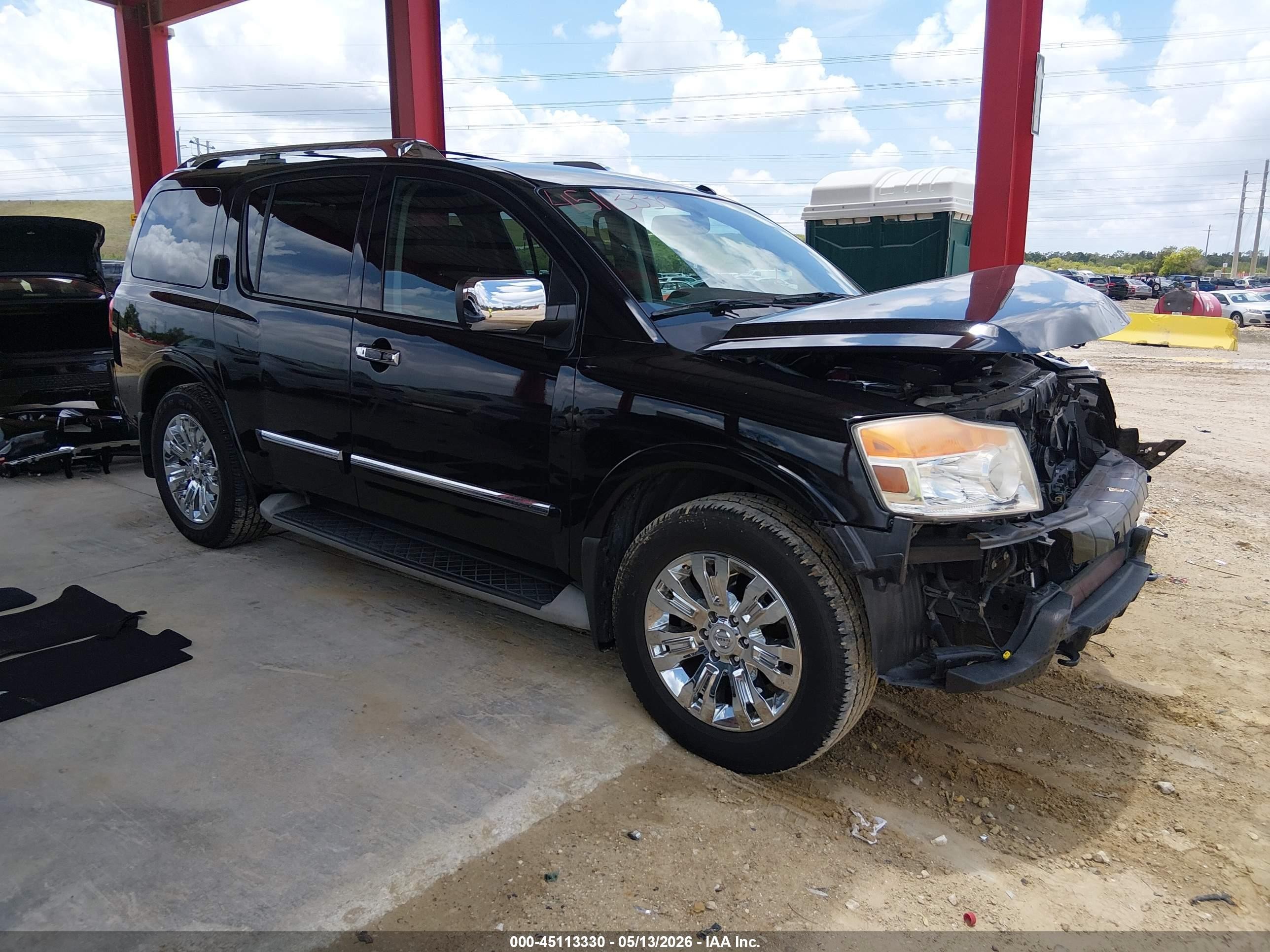 2015 Nissan Armada Platinum, VIN 5N1BA0NF9FN622977 — Front end