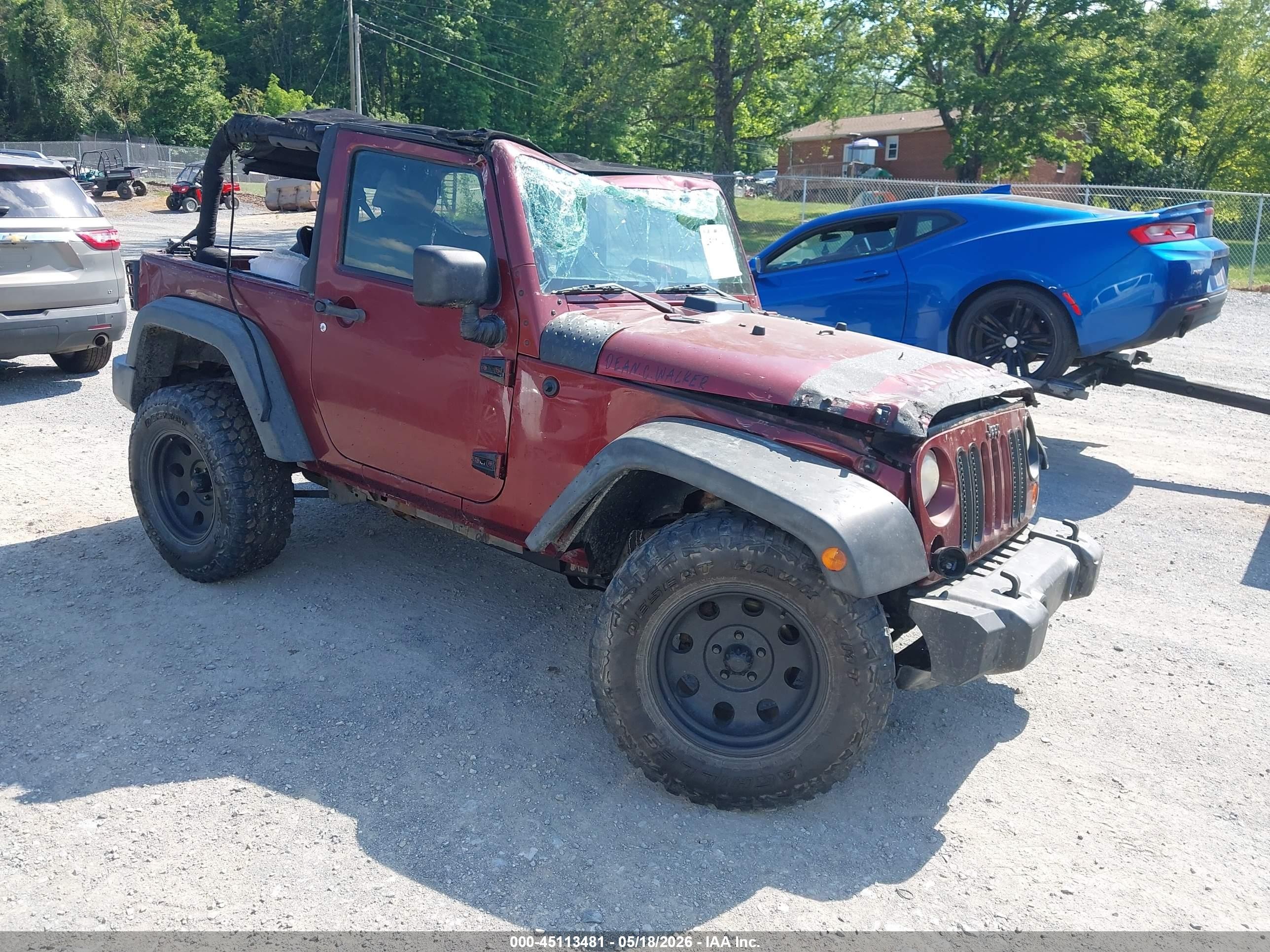 2009 Jeep Wrangler X, VIN 1J4FA24159L758119 — All over