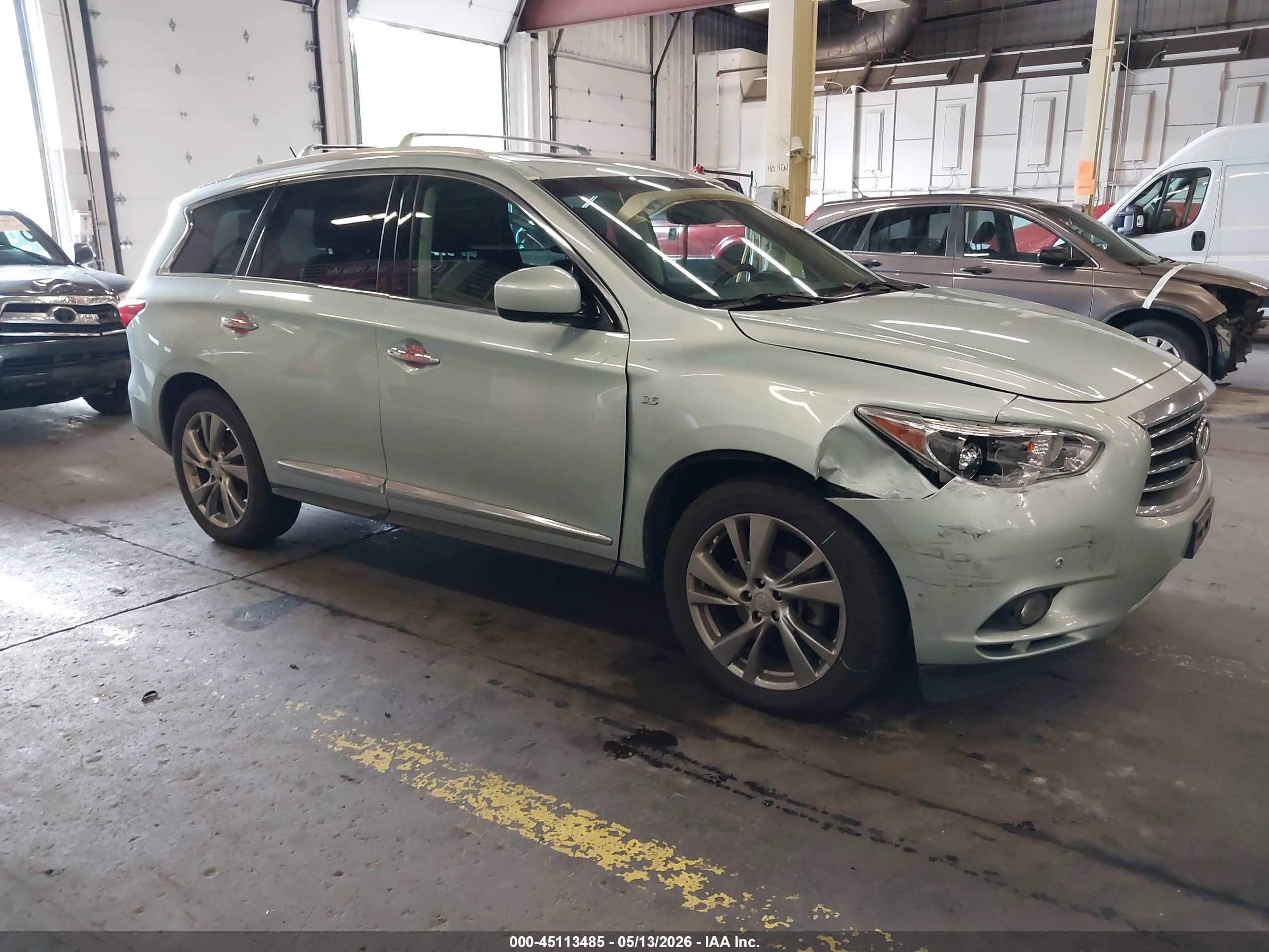 2014 Infiniti QX60, VIN 5N1AL0MM0EC510620 — Front end