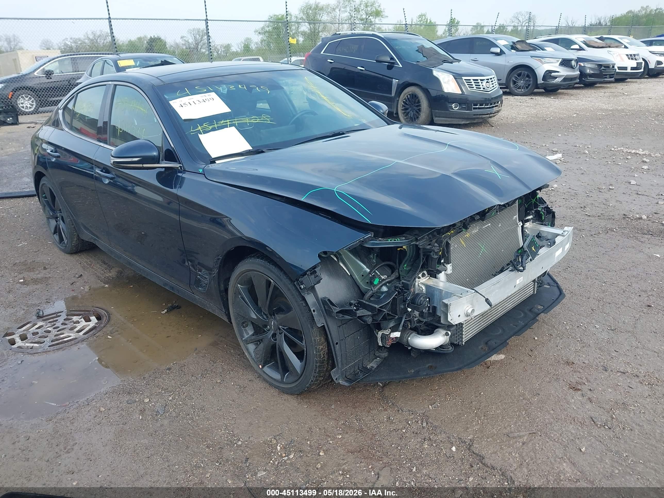 2023 Genesis G70 2.0T, VIN KMTG34TA0PU106339 — Front end