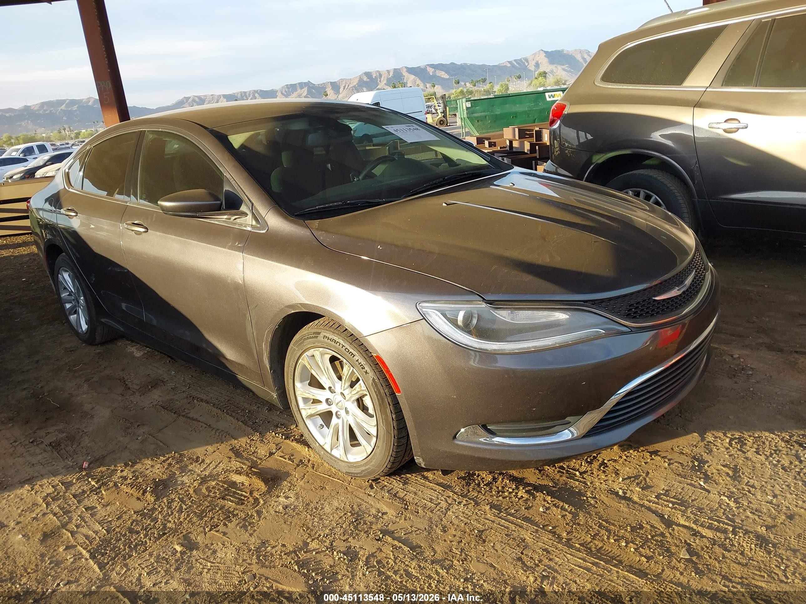2016 Chrysler 200 Limited, VIN 1C3CCCAB0GN122249 — Not stated