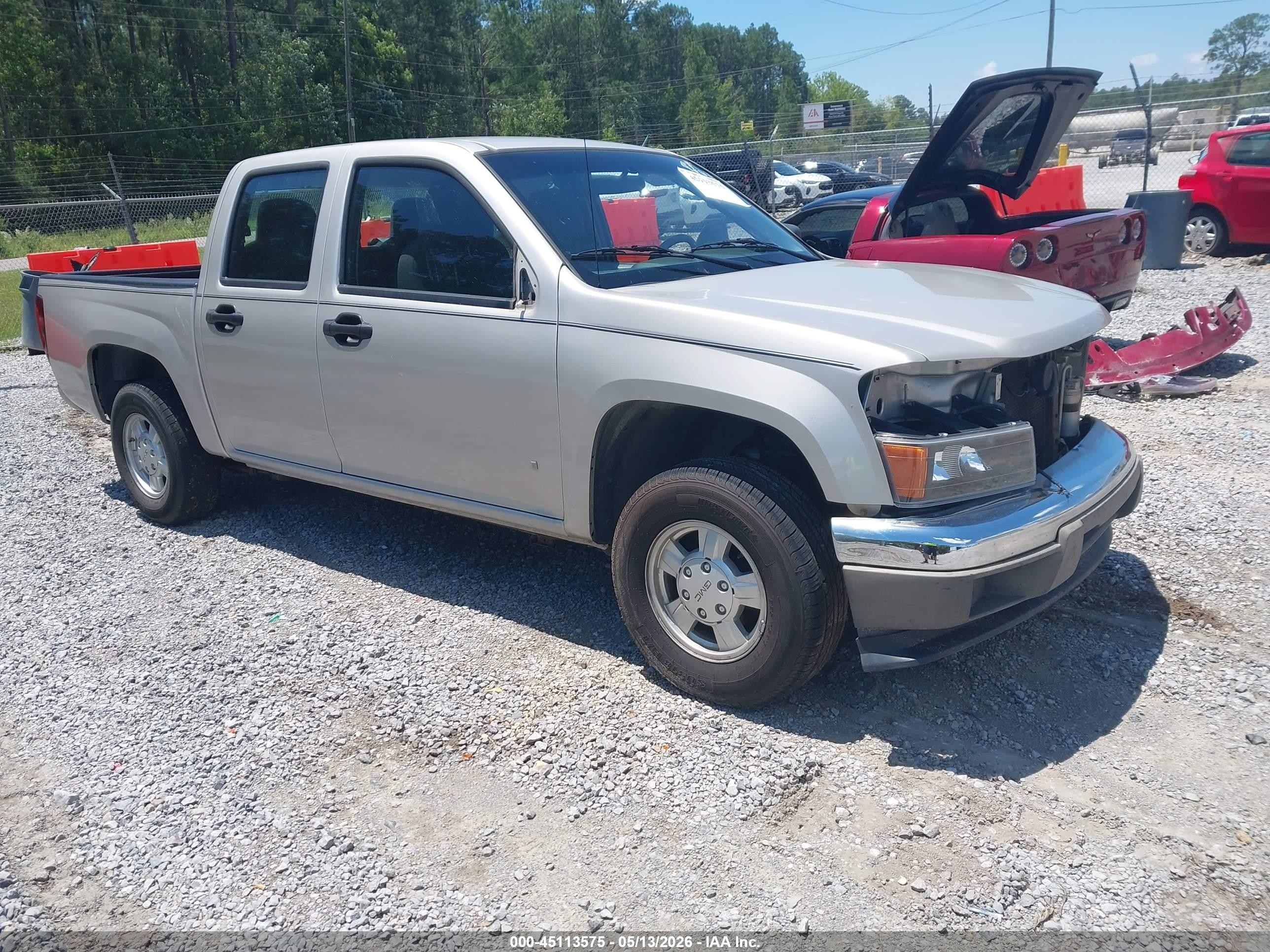 2007 GMC Canyon SLE1, VIN 1GTCS139378108342 — Перед