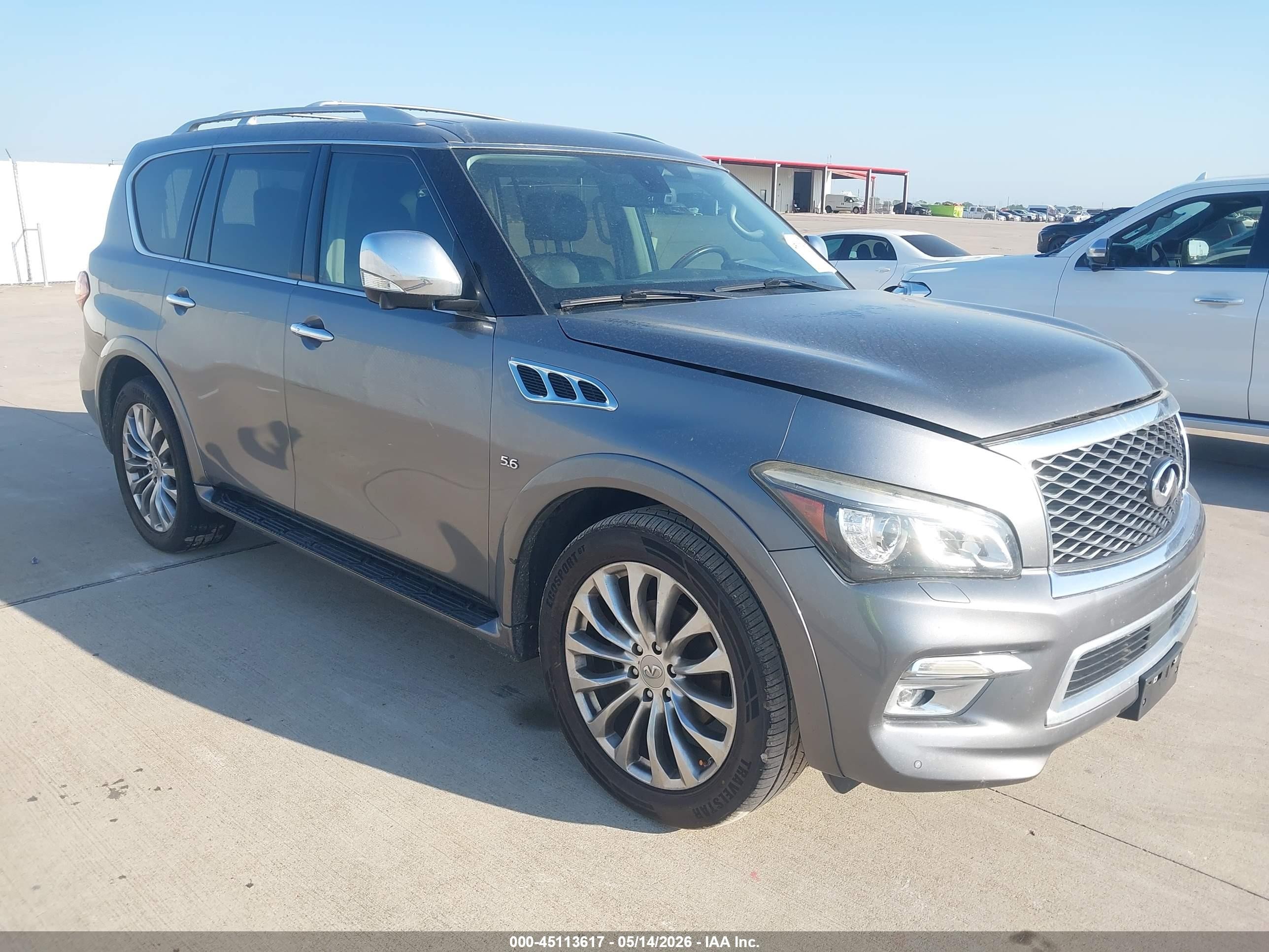 2016 Infiniti QX80, VIN JN8AZ2NF7G9610166 — Repossession