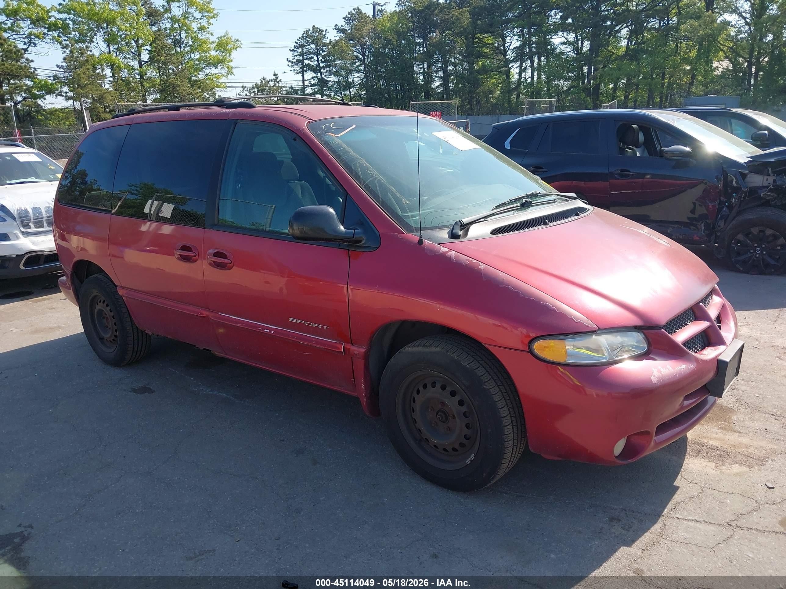 1999 Dodge Caravan SE, VIN 1B4GP45G6XB573102 — Зад