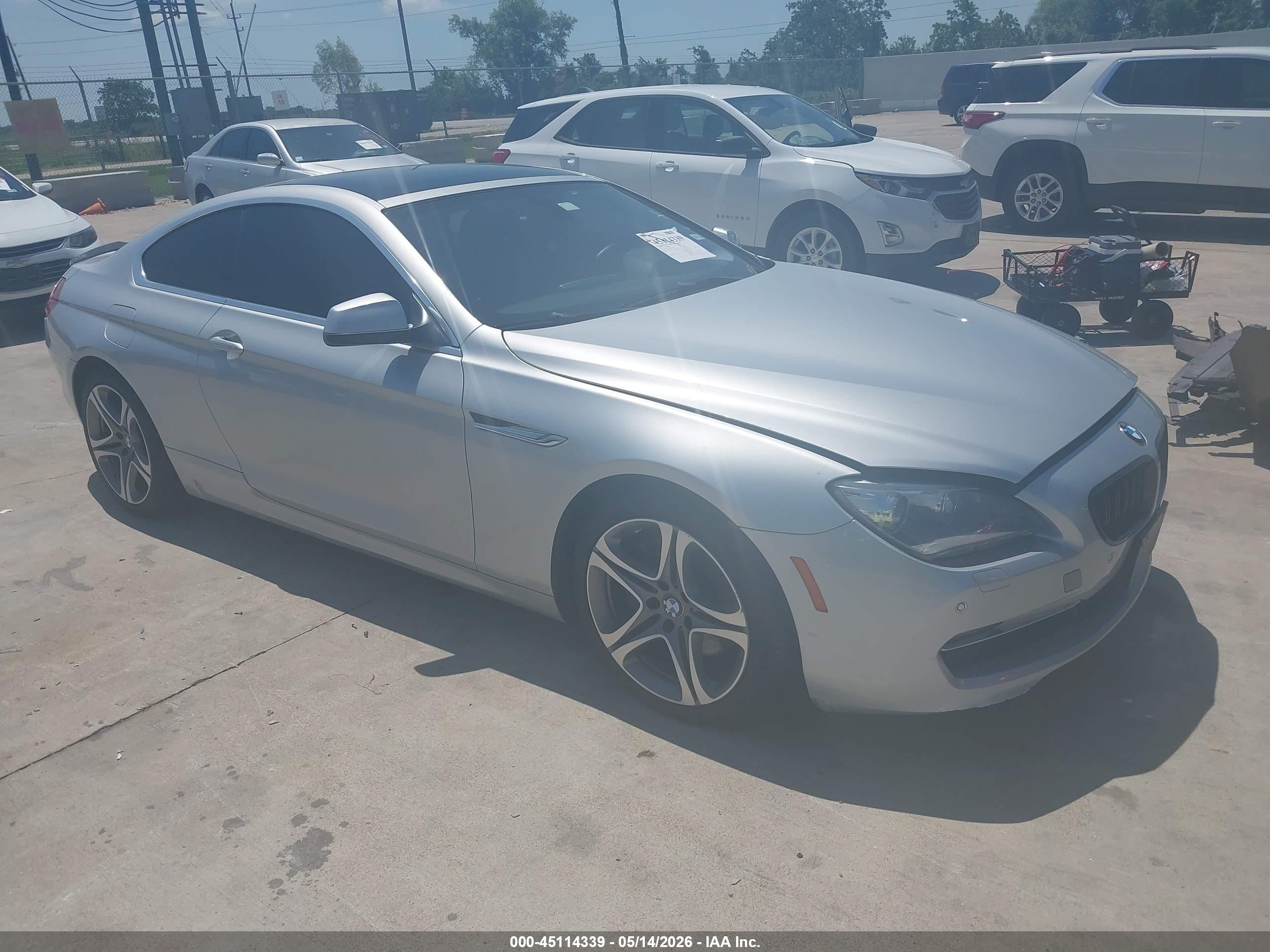 2012 BMW 6 Series 650i, VIN WBALX3C50CDV77848 — Water / flood