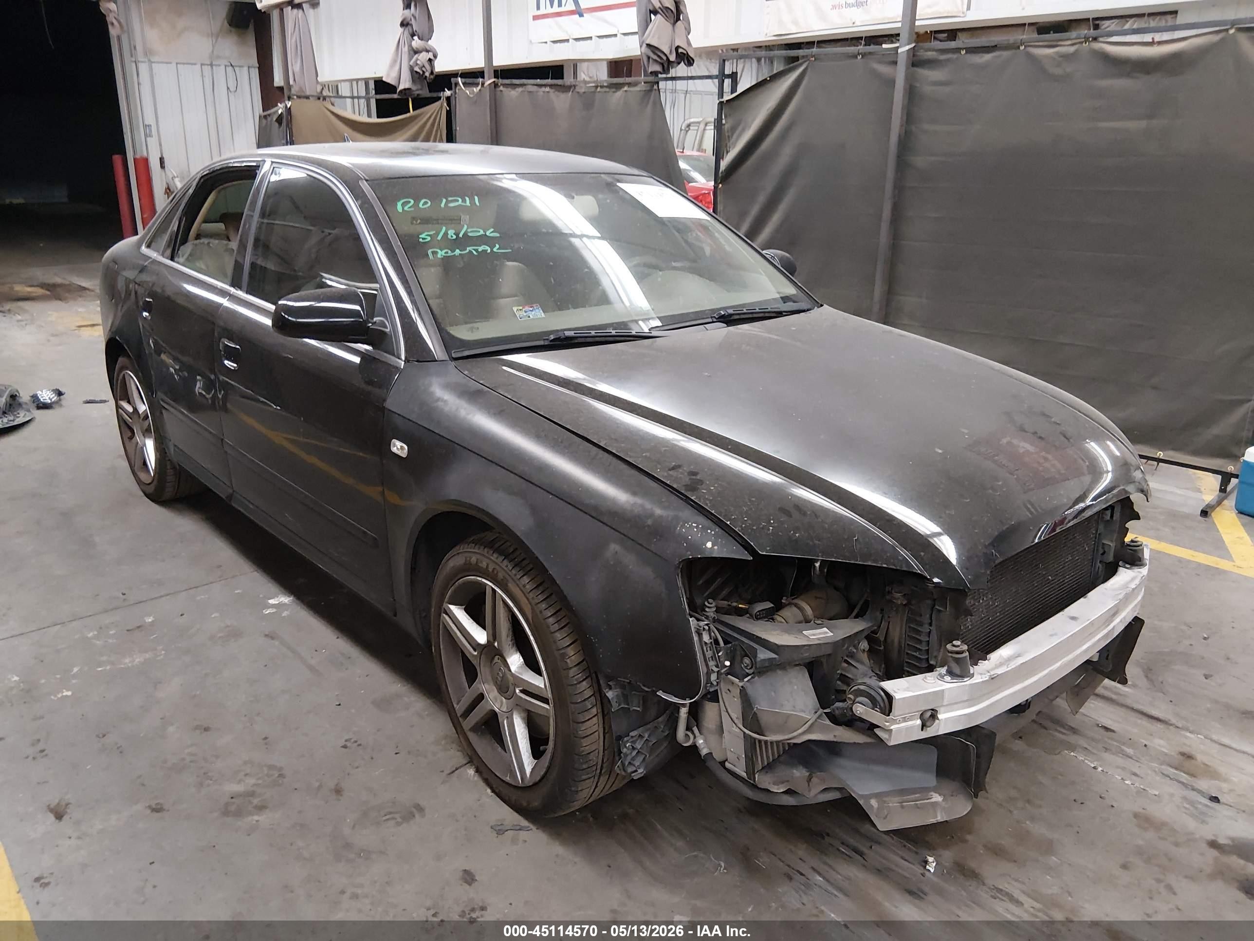 2008 Audi A4 2.0T, VIN WAUAF78E38A055363 — Перед