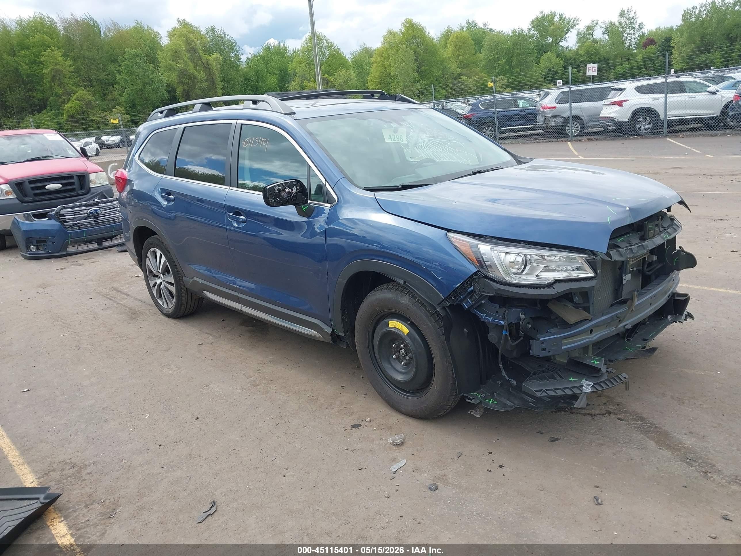 2021 Subaru Ascent Limited, VIN 4S4WMAPD1M3450379 — Front end