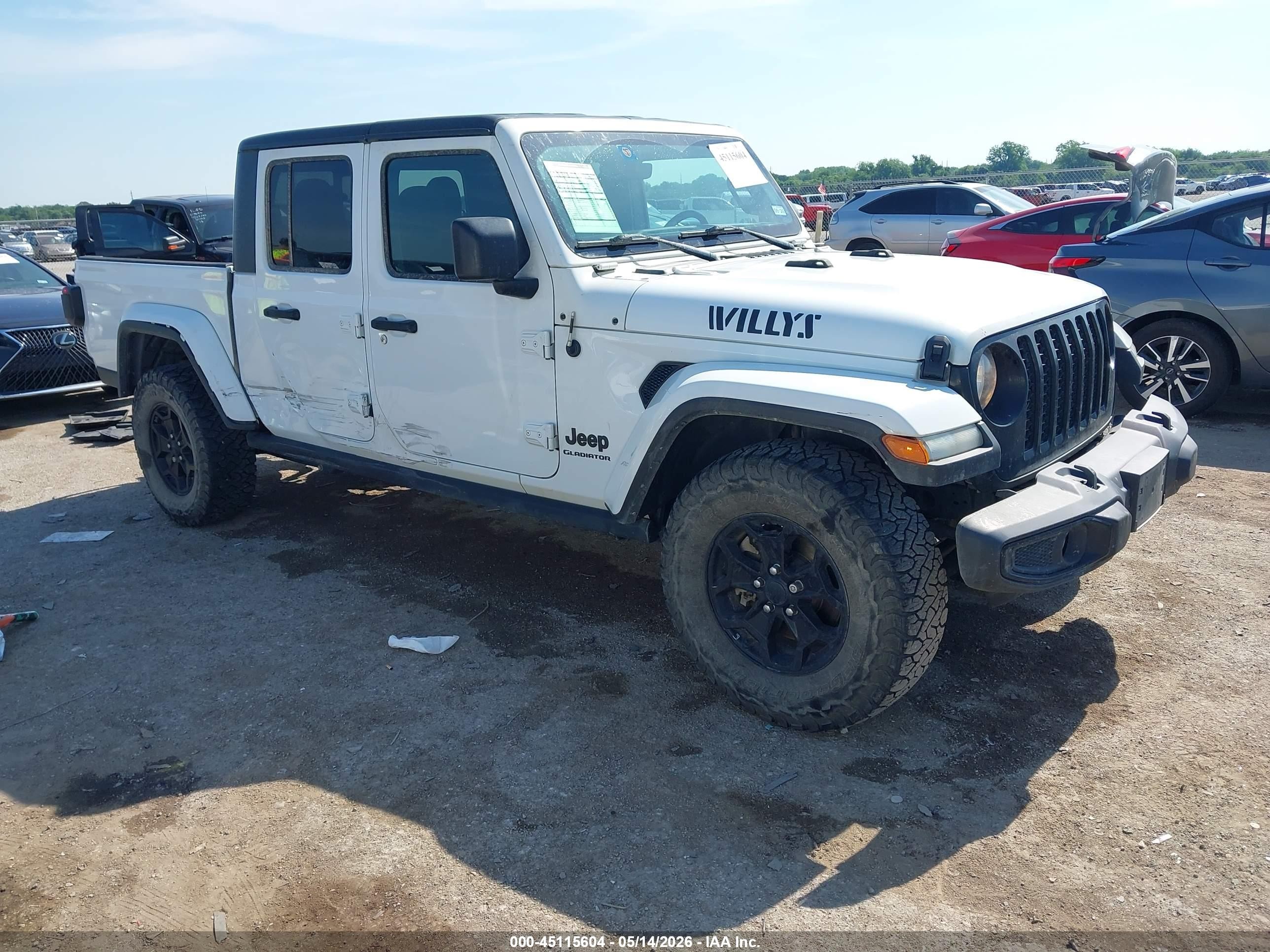 2021 Jeep Gladiator Sport S, VIN 1C6HJTAG8ML565671 — Rear end