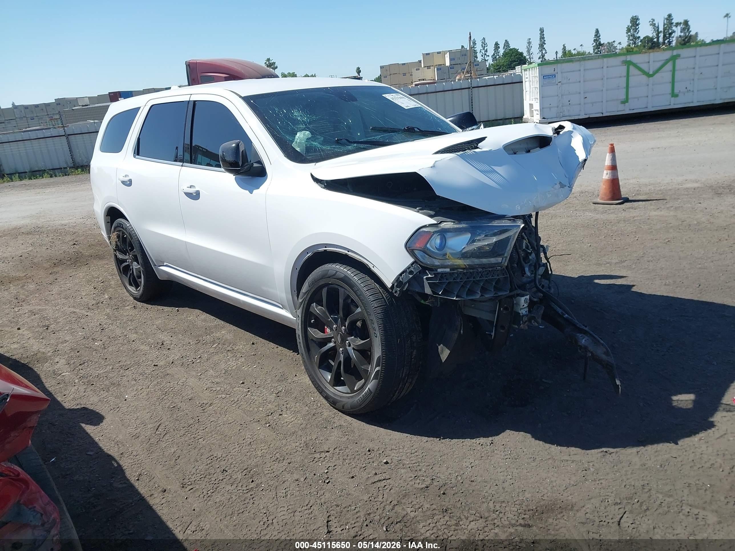 2019 Dodge Durango GT Plus, VIN 1C4RDHDGXKC663160 — Front end