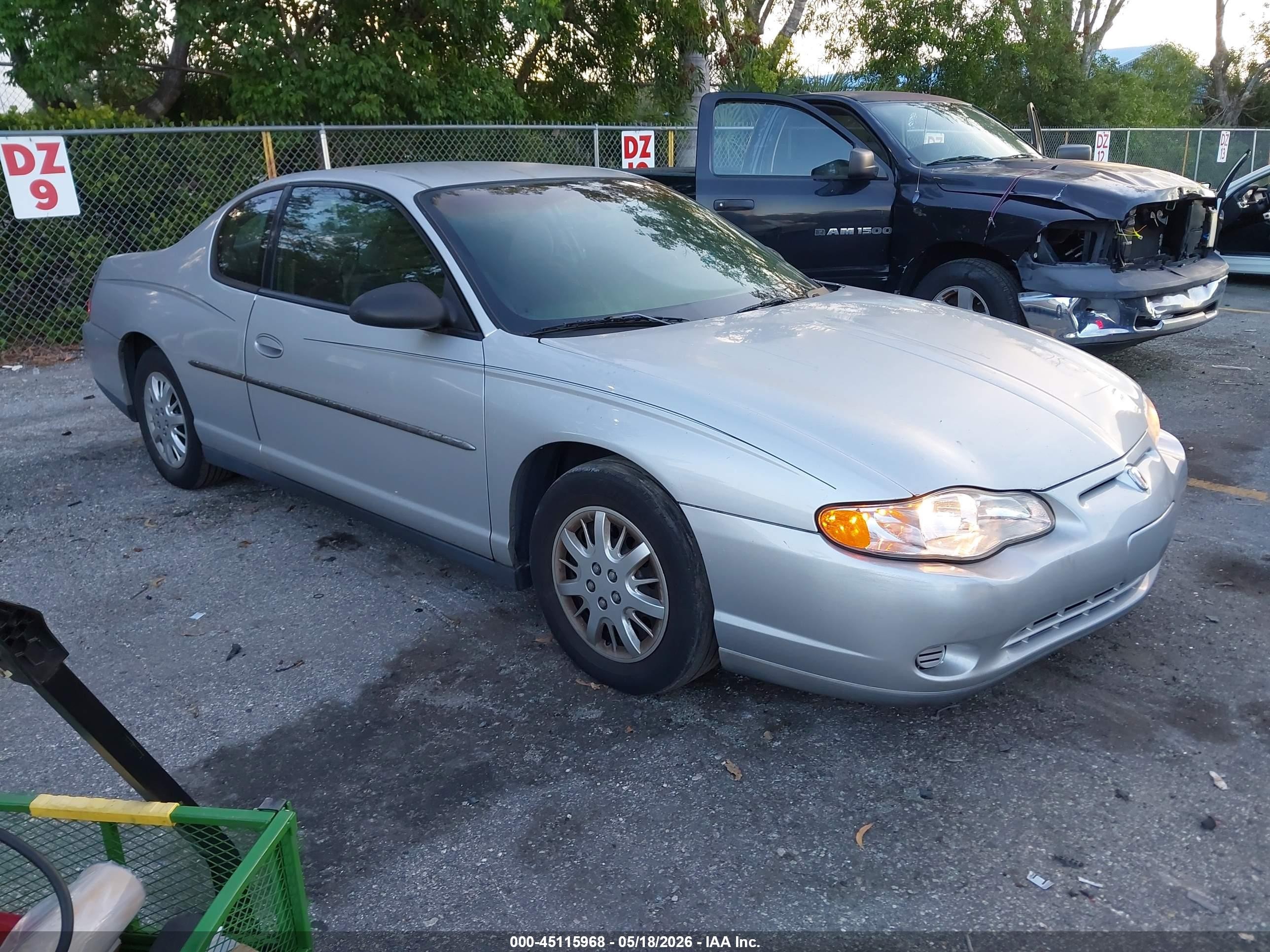 2003 Chevrolet Monte Carlo LS, VIN 2G1WW12E039318341 — Normal wear