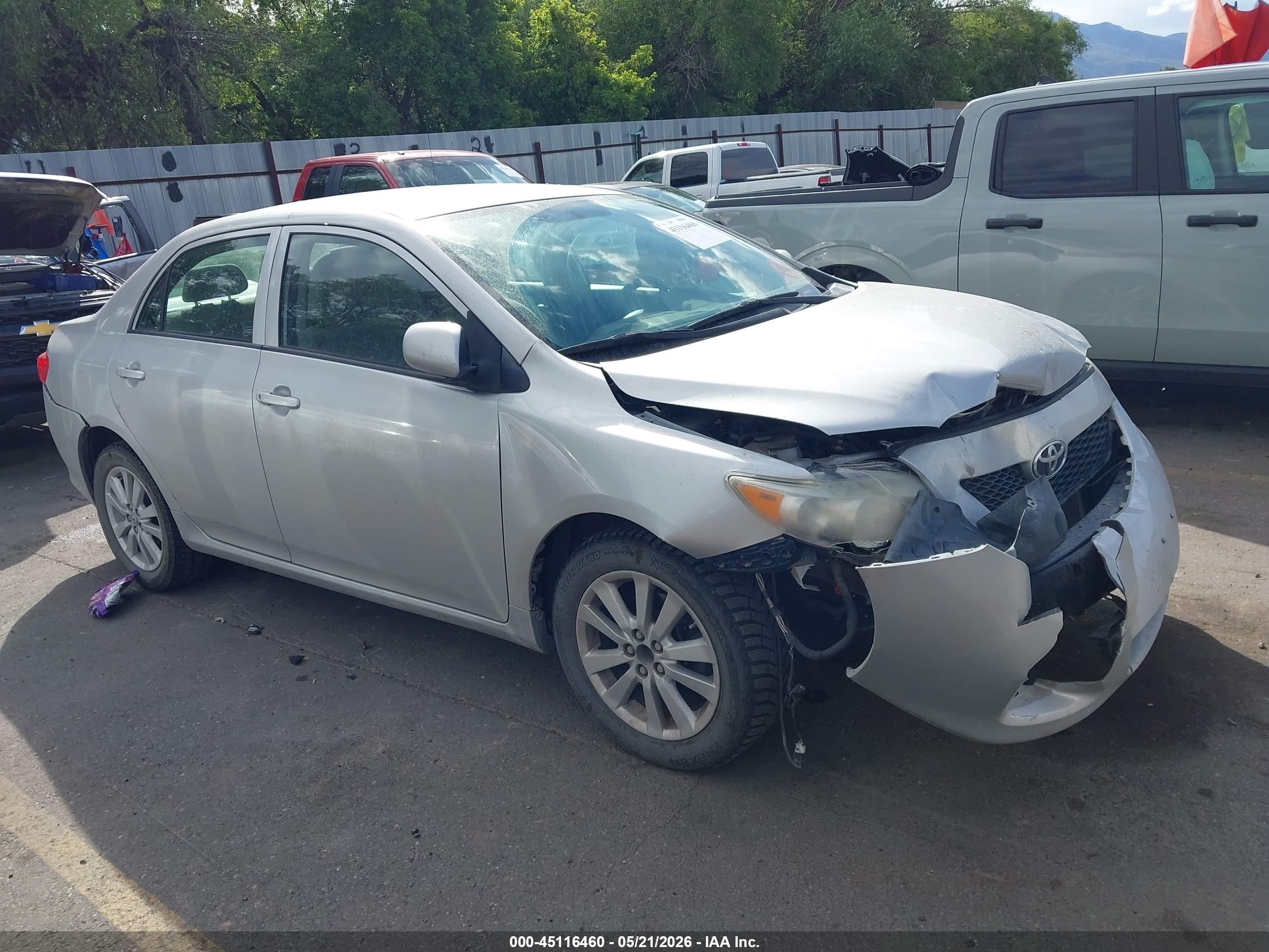 2010 Toyota Corolla LE, VIN 2T1BU4EE5AC201828 — Front end