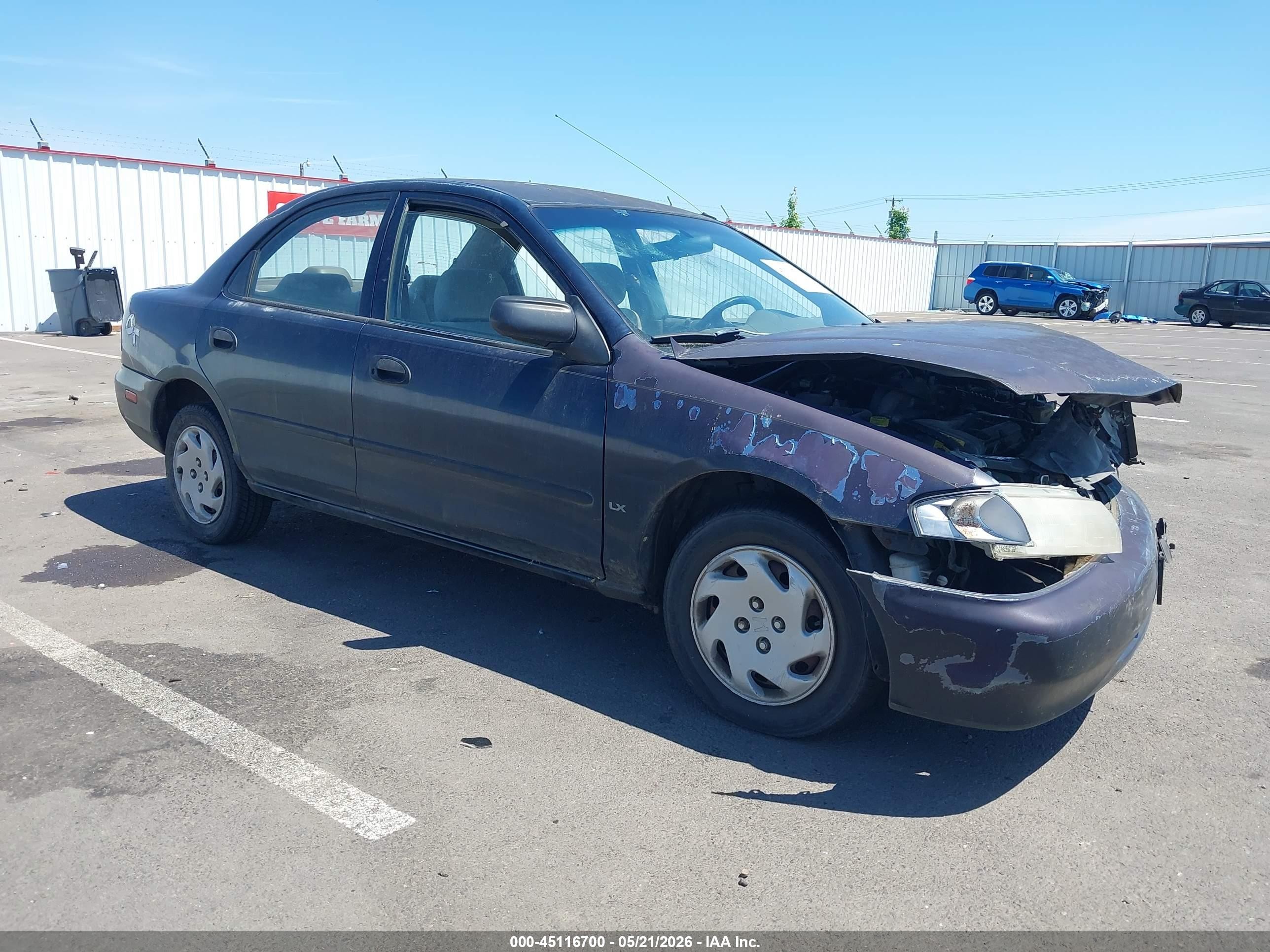 1997 Mazda Protege DX, VIN JM1BC1415V0153425 — Front end