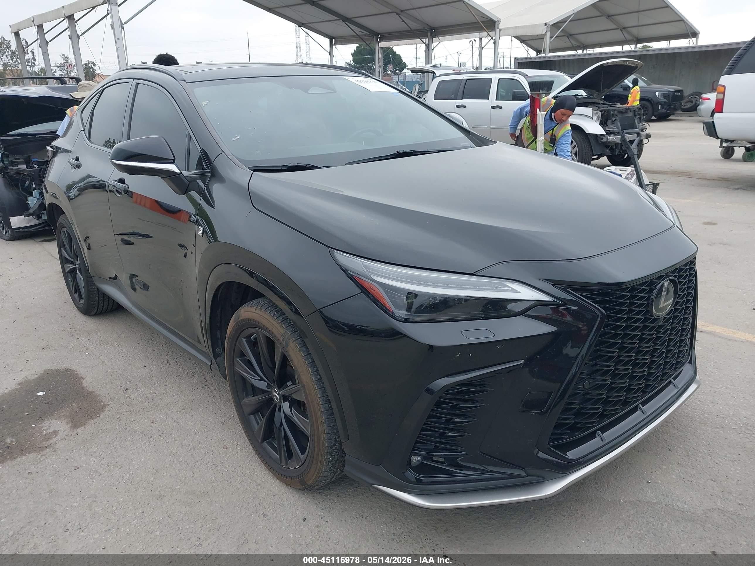 2022 Lexus NX 350 F Sport, VIN JTJKGCEZ8N2004903 — Rear end