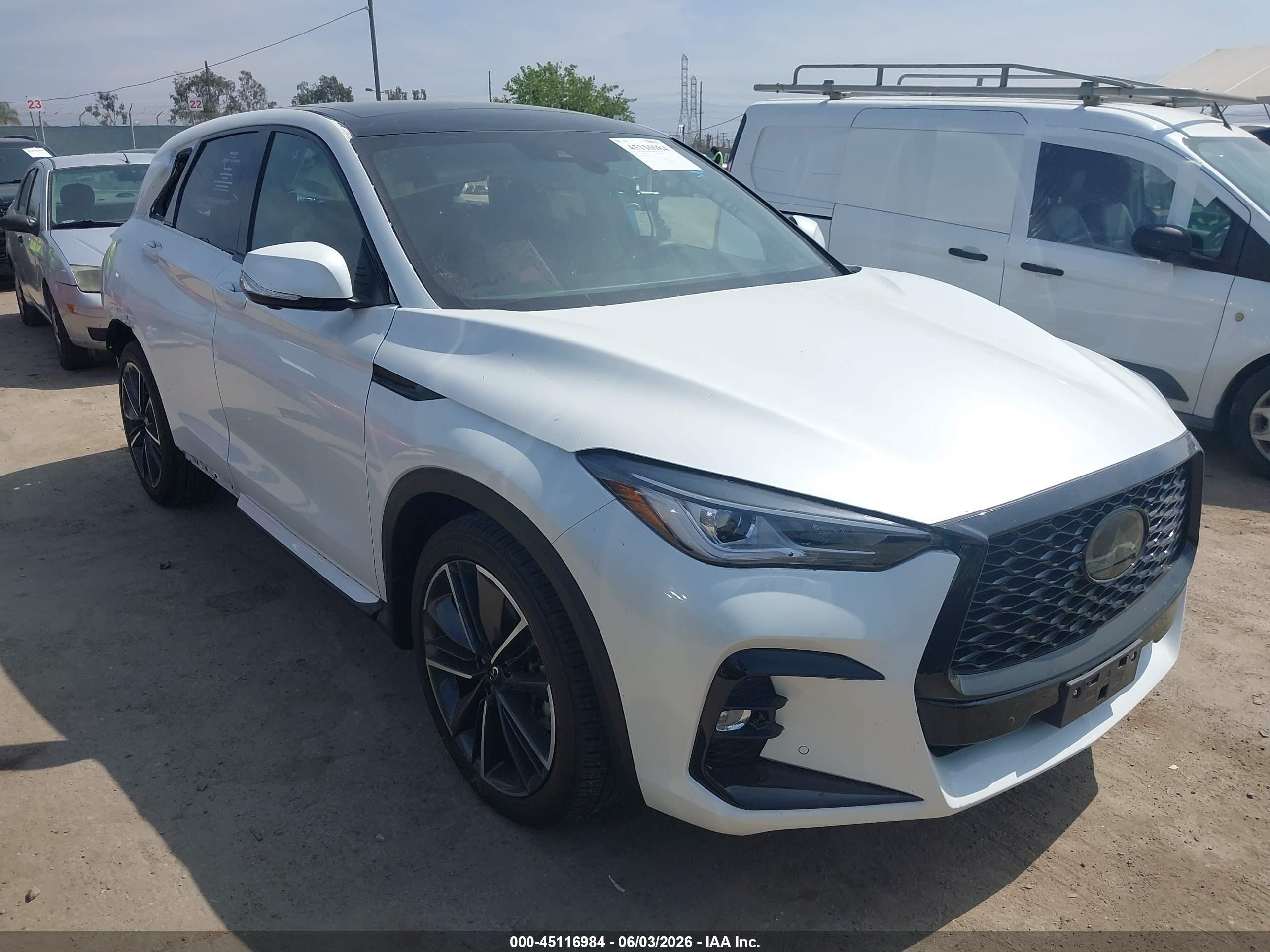 2023 Infiniti QX50 Sport, VIN 3PCAJ5FBXPF113926 — Rear end