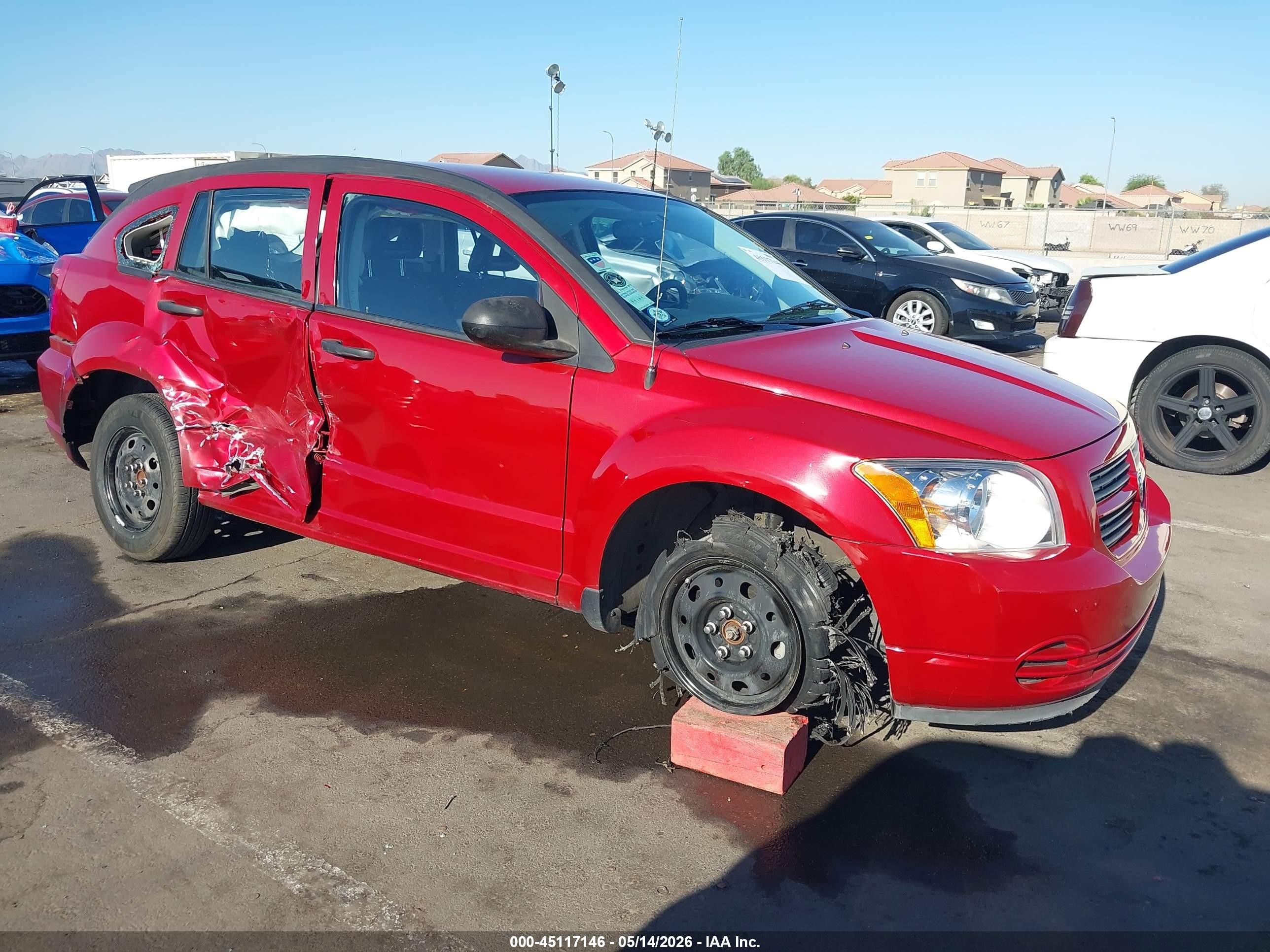 2008 Dodge Caliber SE, VIN 1B3HB28B18D656468 — Side