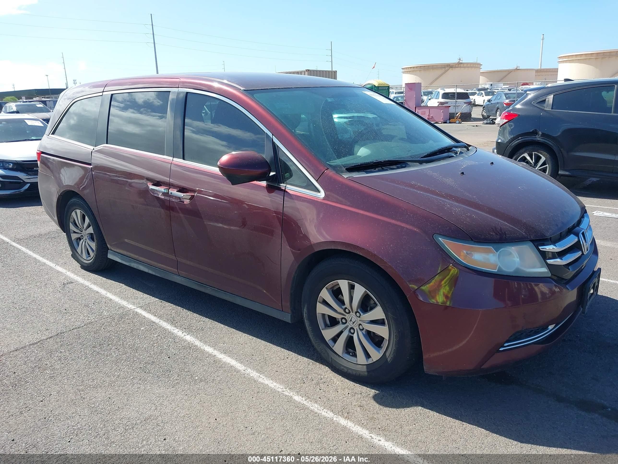 2017 Honda Odyssey EX, VIN 5FNRL5H4XHB017792 — Not stated