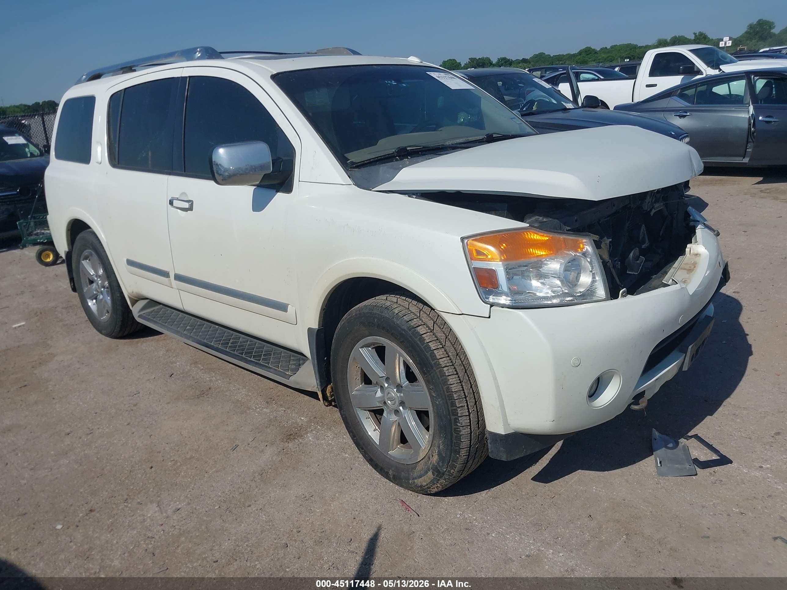 2014 Nissan Armada Platinum, VIN 5N1BA0NF9EN601481 — Front end