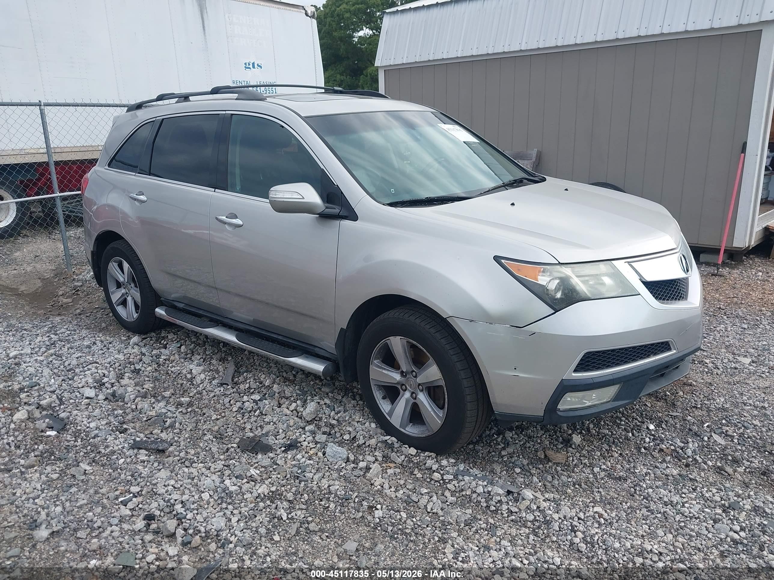2012 Acura MDX, VIN 2HNYD2H26CH522196 — Repossession