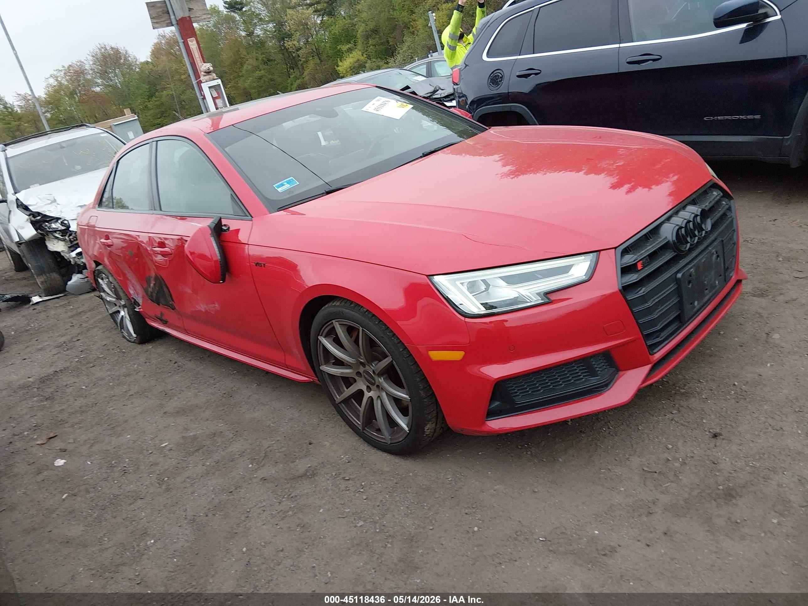 2018 Audi S4 Premium Plus, VIN WAUB4AF45JA136632 — Side