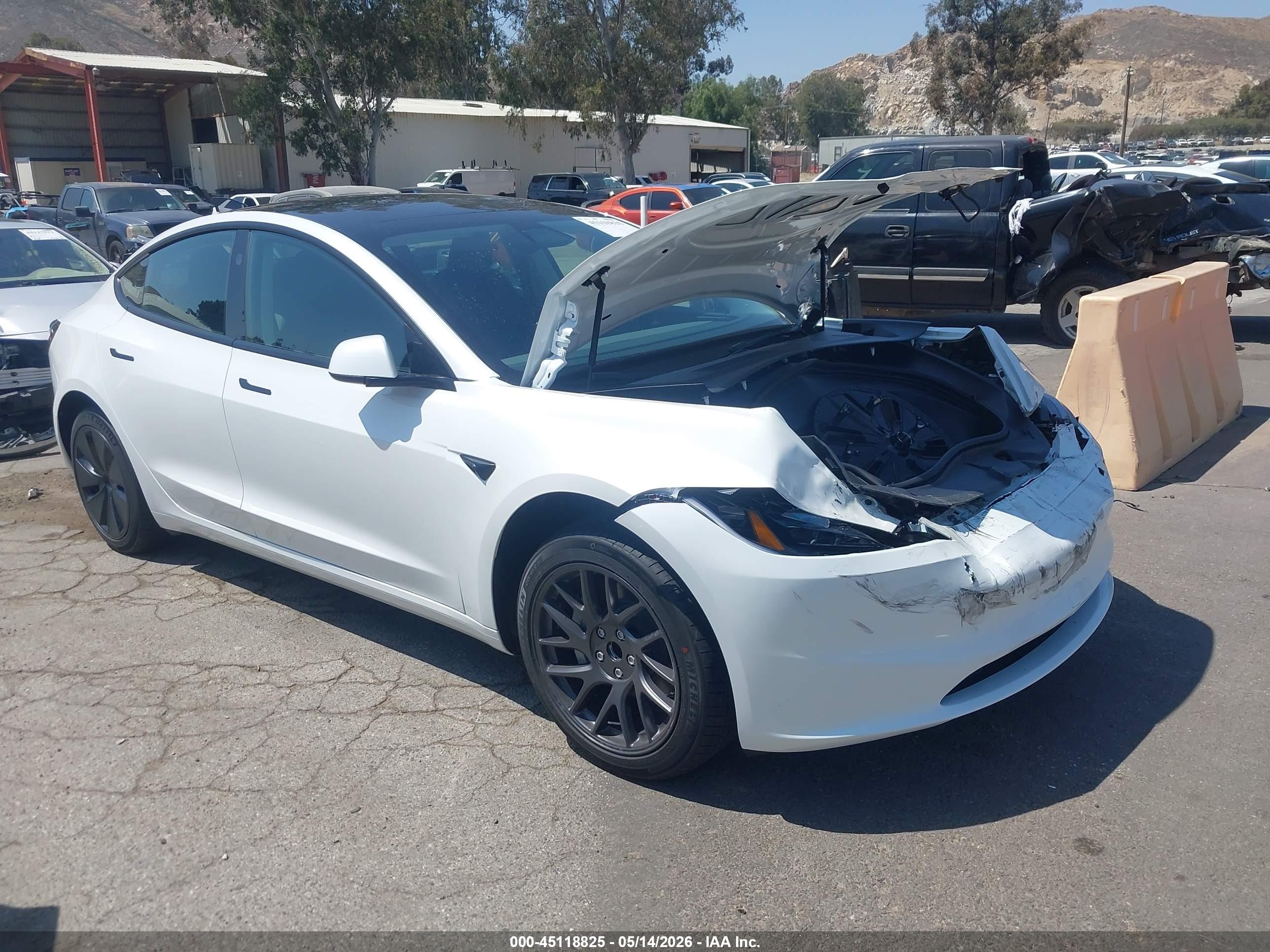 2026 Tesla Model 3 Premium, VIN 5YJ3E1EA6TF174196 — Front end