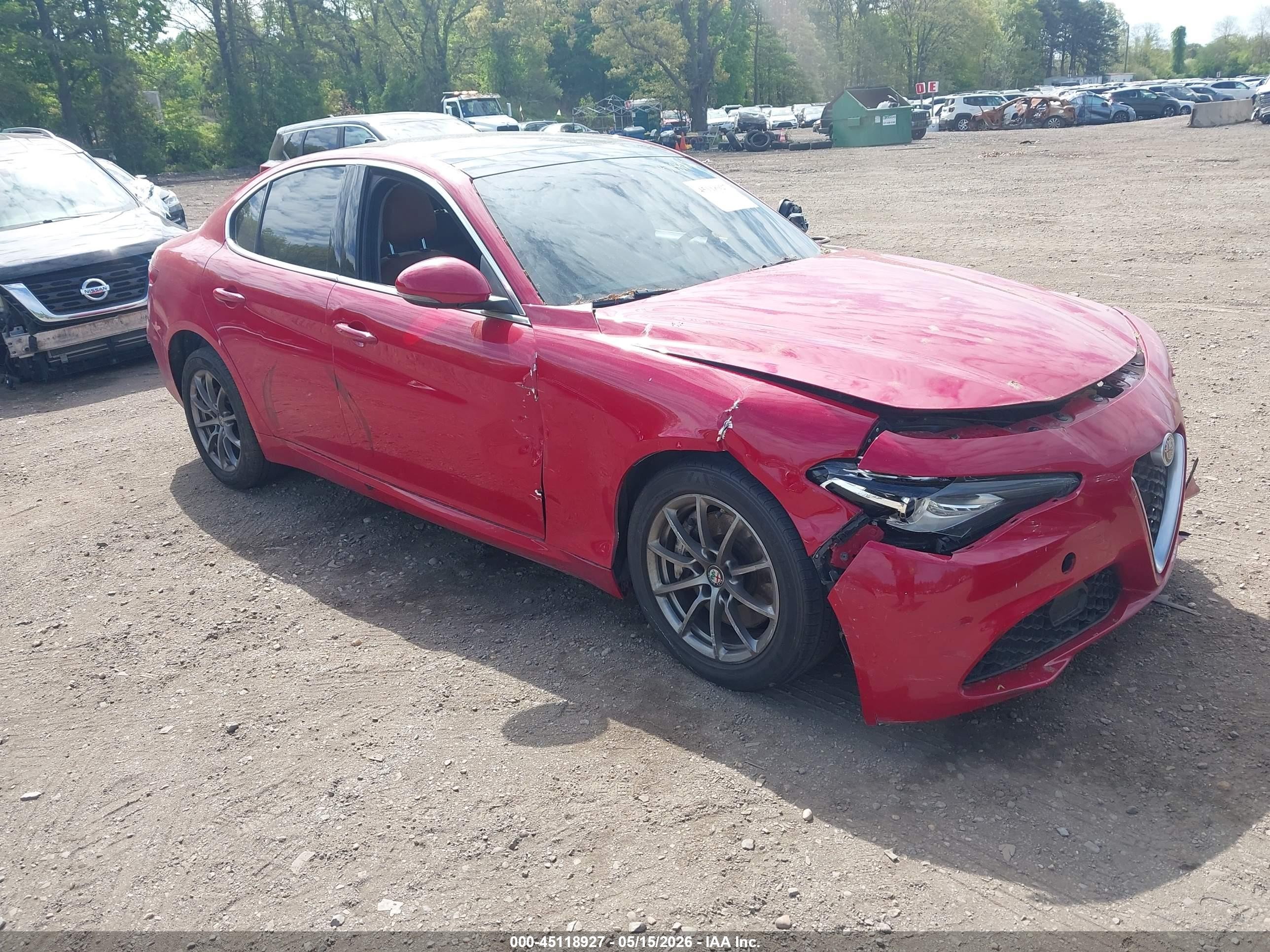2019 Alfa Romeo Giulia, VIN ZARFANAN1K7609290 — Normal wear