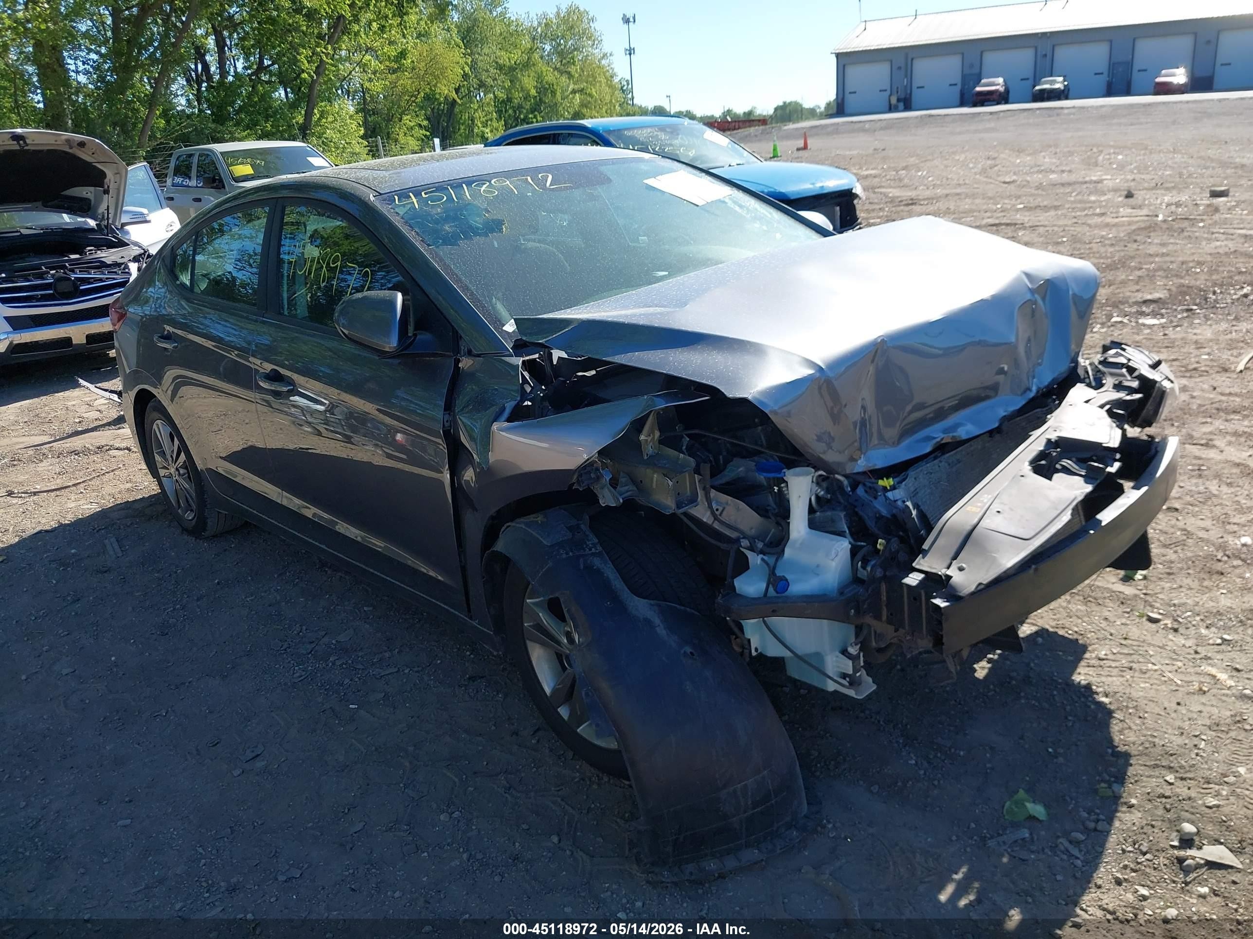 2018 Hyundai Elantra Value Edition, VIN 5NPD84LF6JH391161 — Front end