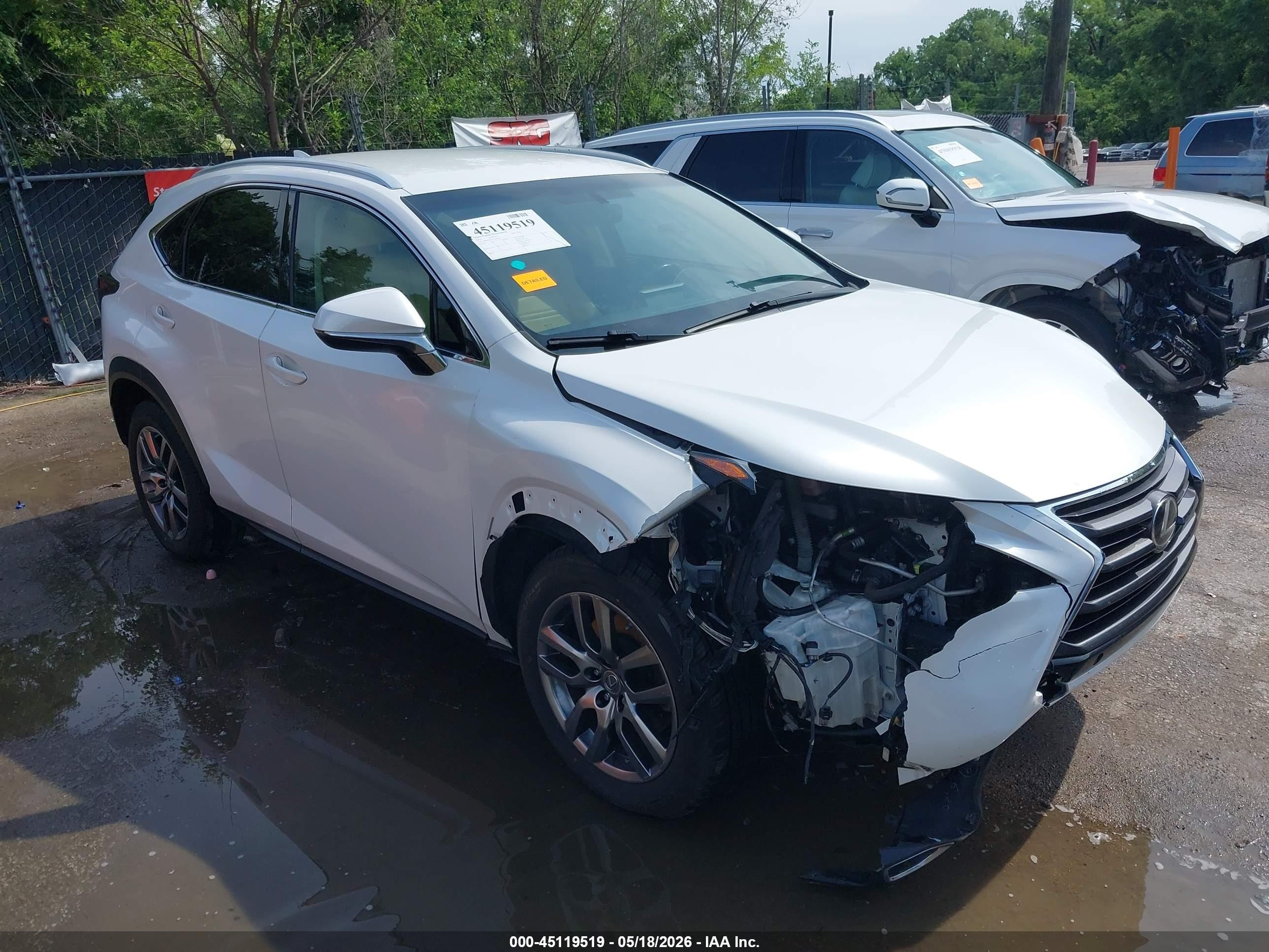 2016 Lexus NX F Sport, VIN JTJBARBZ1G2085612 — Front end