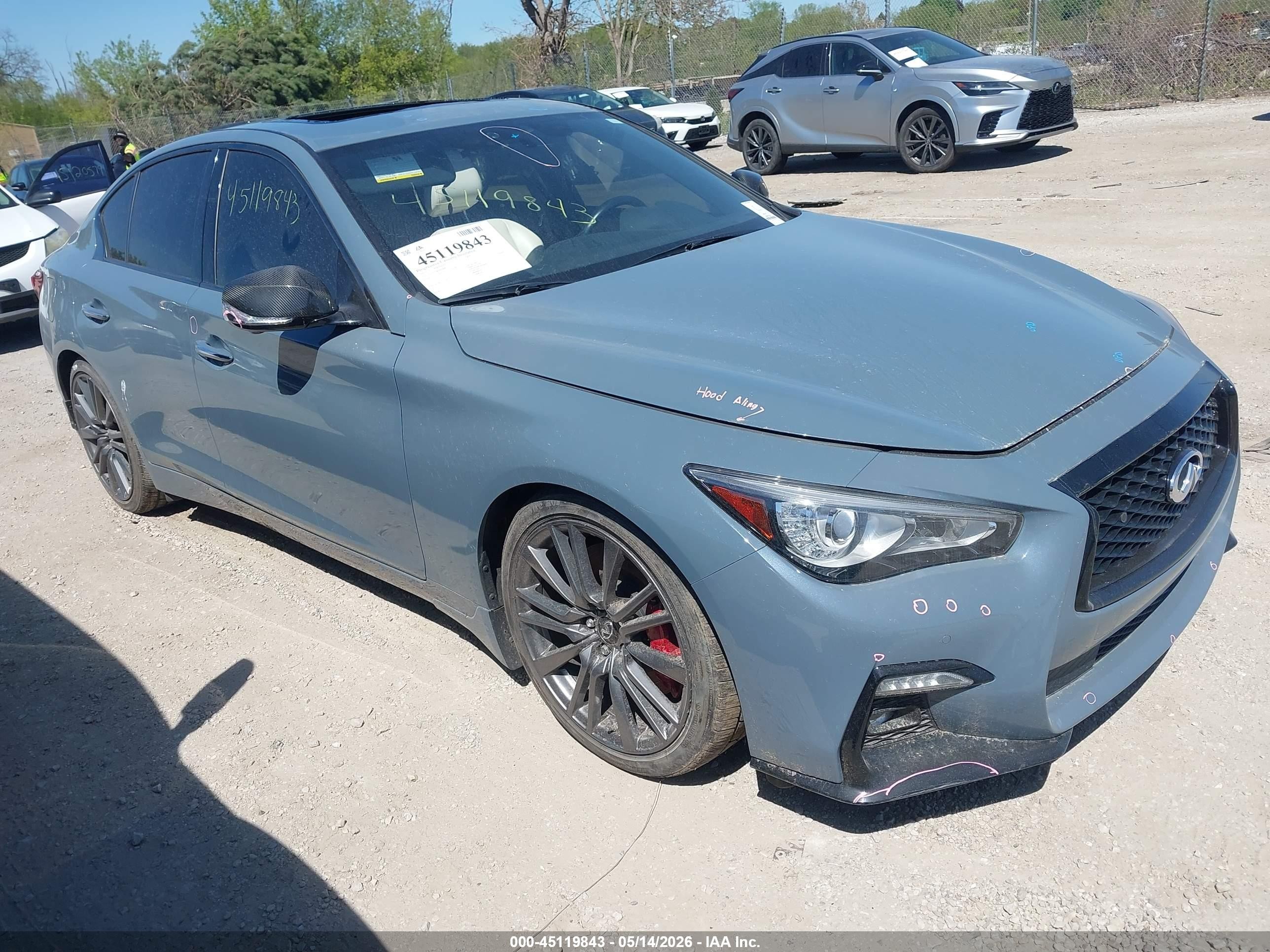 2021 Infiniti Q50 Red Sport 400, VIN JN1FV7DR4MM880117 — Крыша