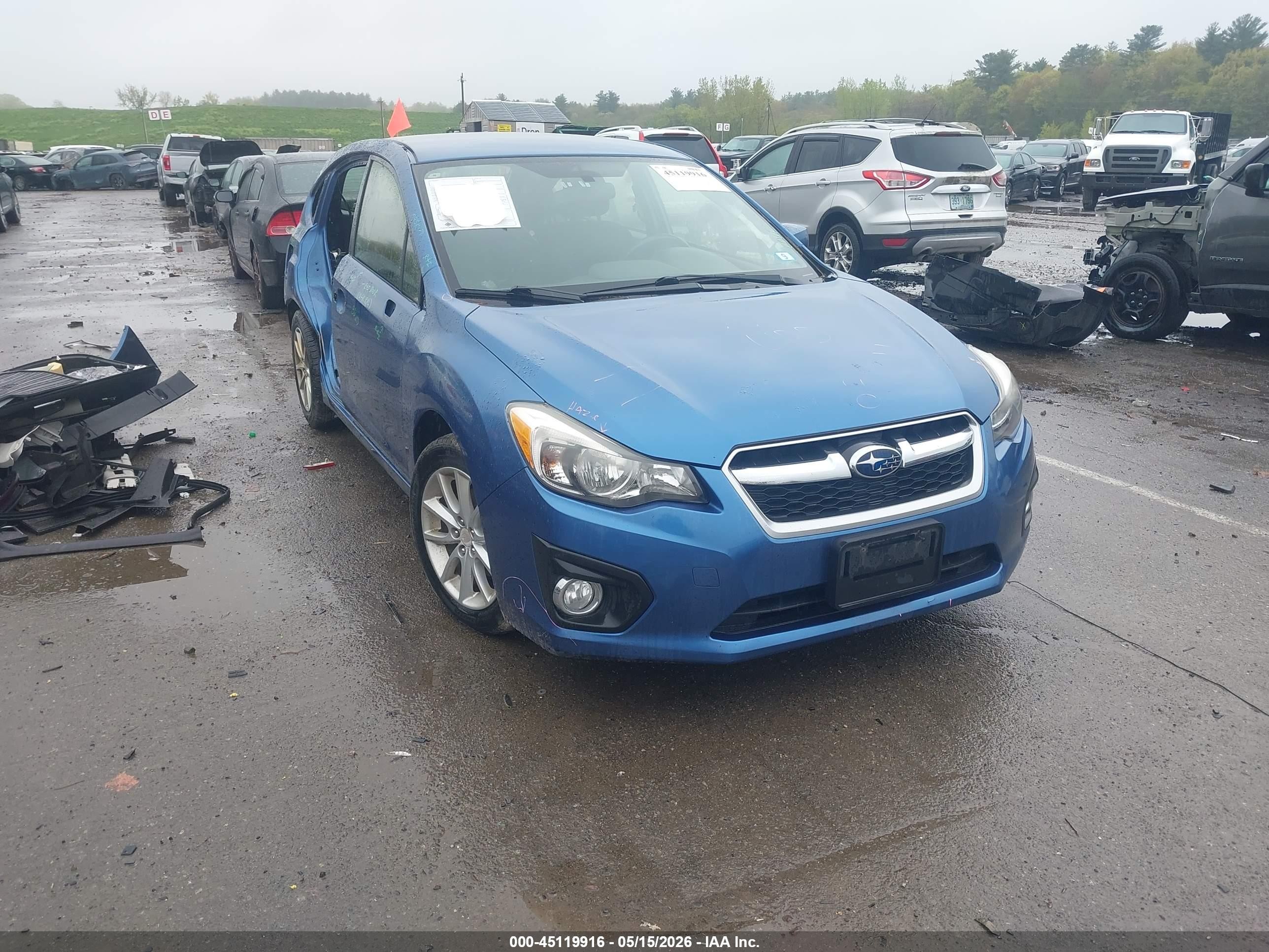 2014 Subaru Impreza Premium, VIN JF1GPAC63E8277322 — Rear end