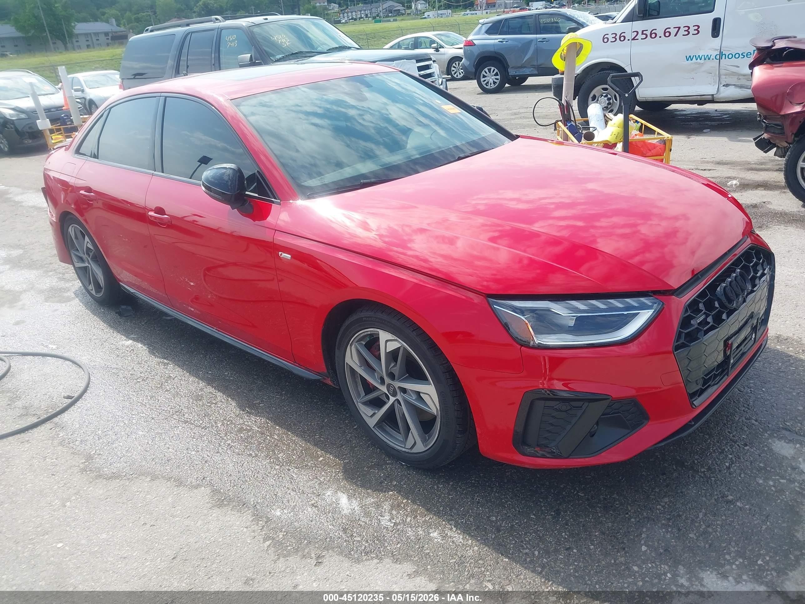 2024 Audi A4 S line Premium Plus, VIN WAUEAAF47RN002487 — Фото с аукциона 1 of 5